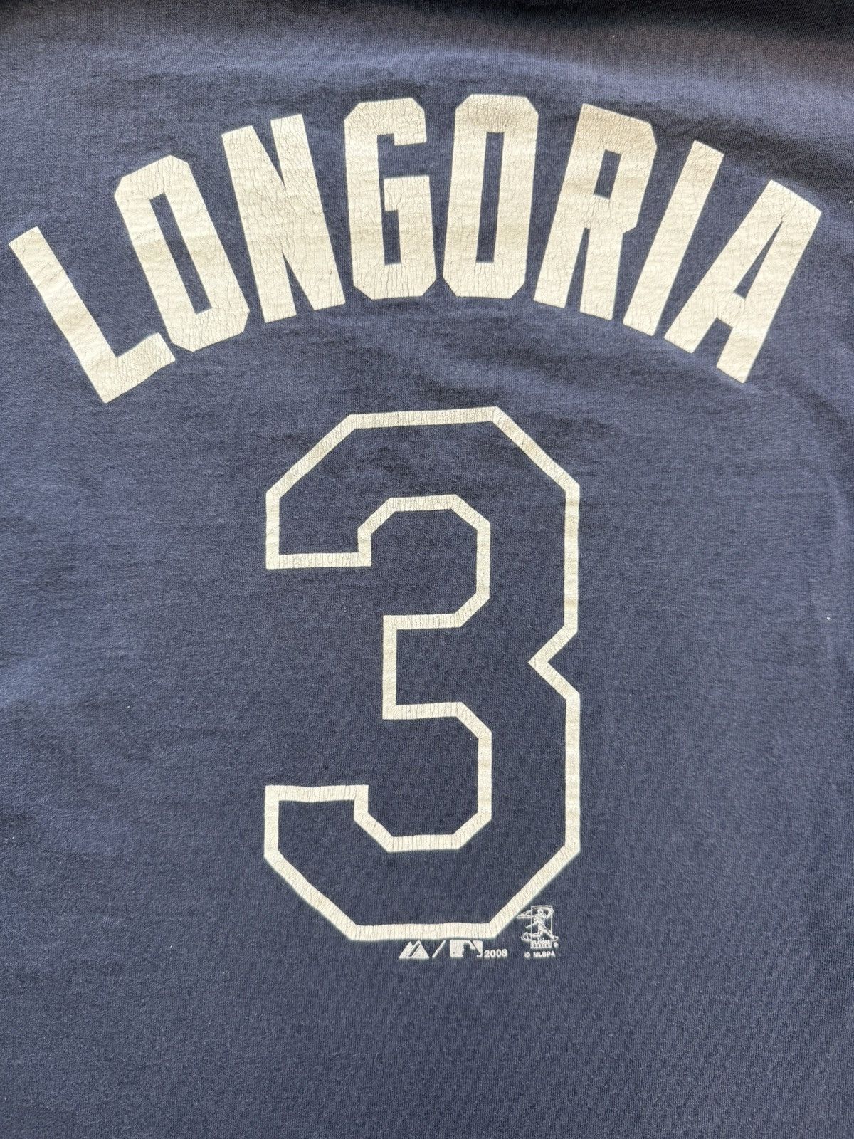 Majestic Vintage Tampa Bay Rays Baseball Tee Evan Longoria Size US XL / EU 56 / 4 - 8 Thumbnail