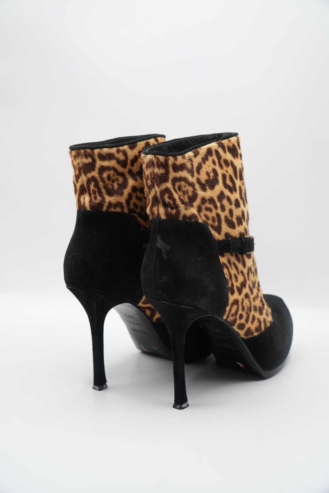 Saint Laurent Paris Yves Saint Laurent Stiletto-Heeled Leopard Boots Size US 6.5 / IT 36.5 - 3 Thumbnail