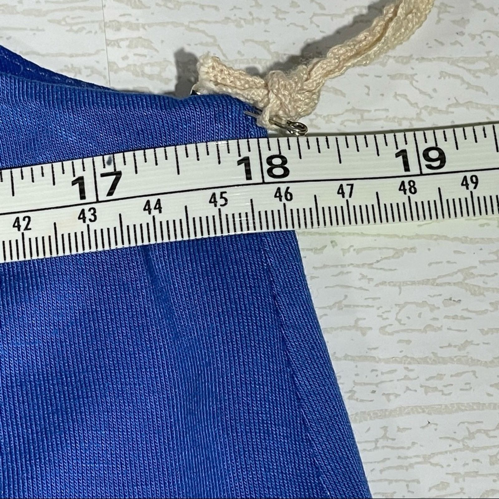 Other Band of Gypsies Blue V-Neck Strappy Back Tank Top Small NWT Size S / US 4 / IT 40 - 9 Thumbnail