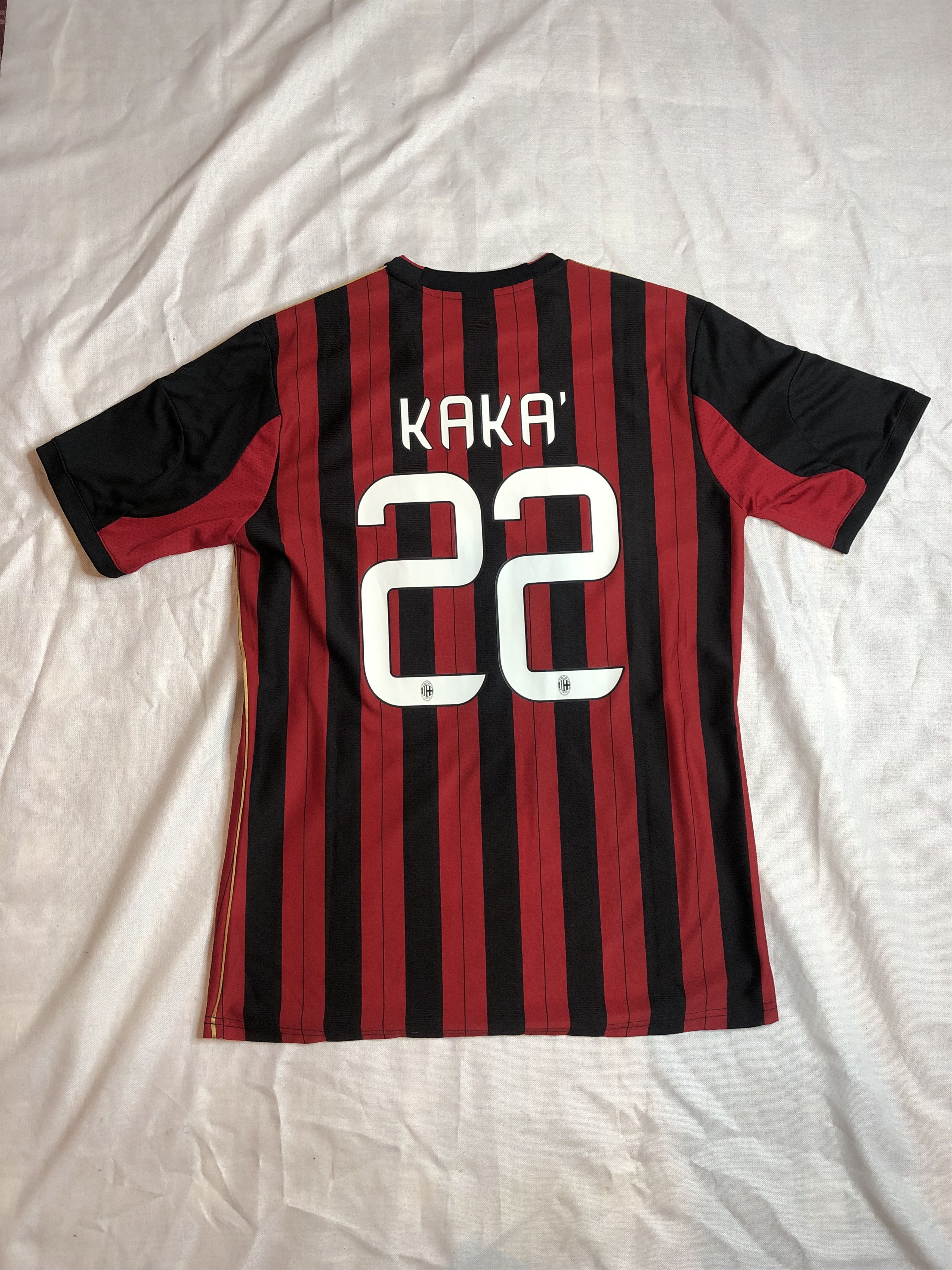 Vintage 13-14 Ac Milan Kaka Home Soccer Jersey Size US XL / EU 56 / 4 - 2 Thumbnail