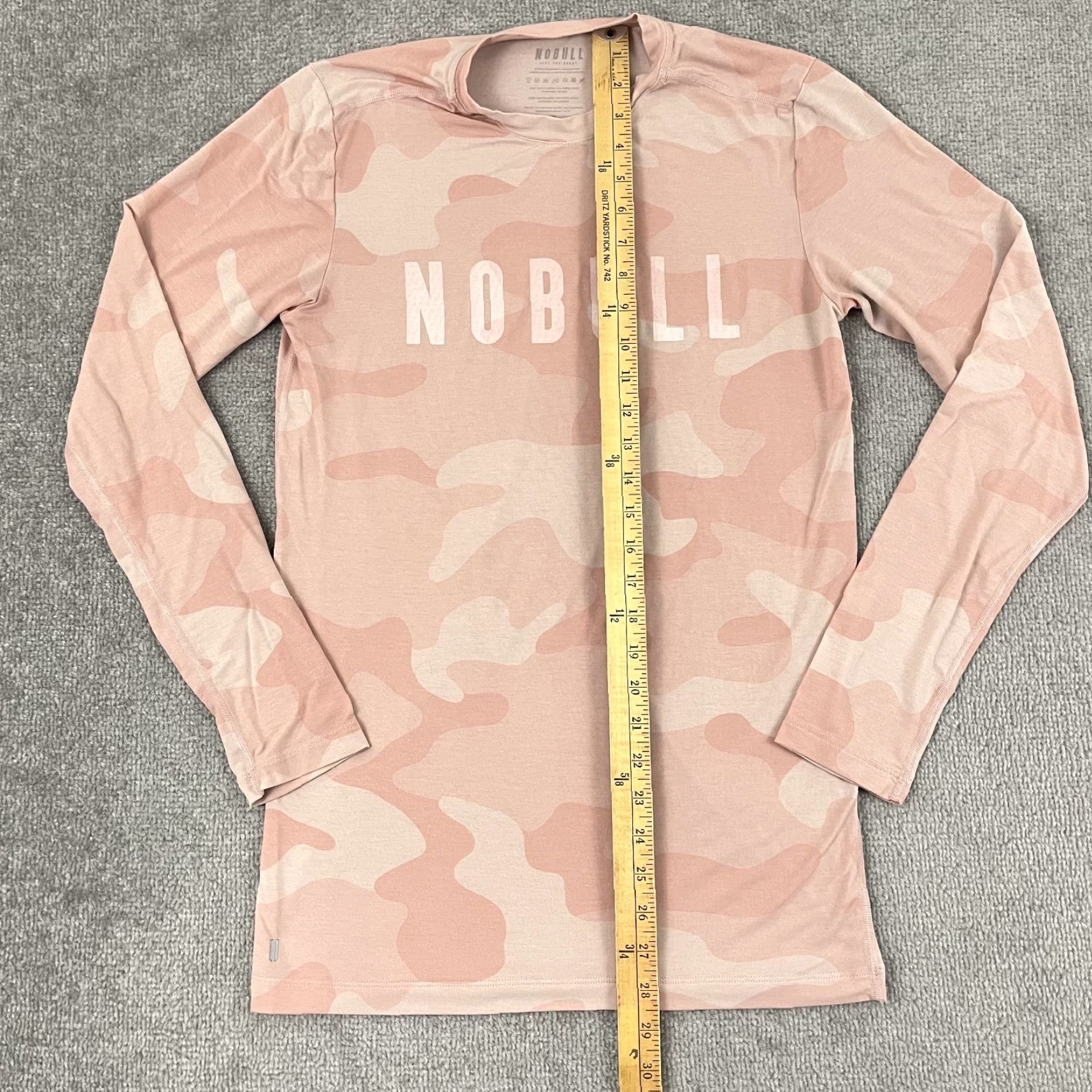 Vintage NOBULL No Bull Shirt Womens Small Pink Camo Active Workout Training Long Sleeve Shirt Size S / US 4 / IT 40 - 4 Thumbnail