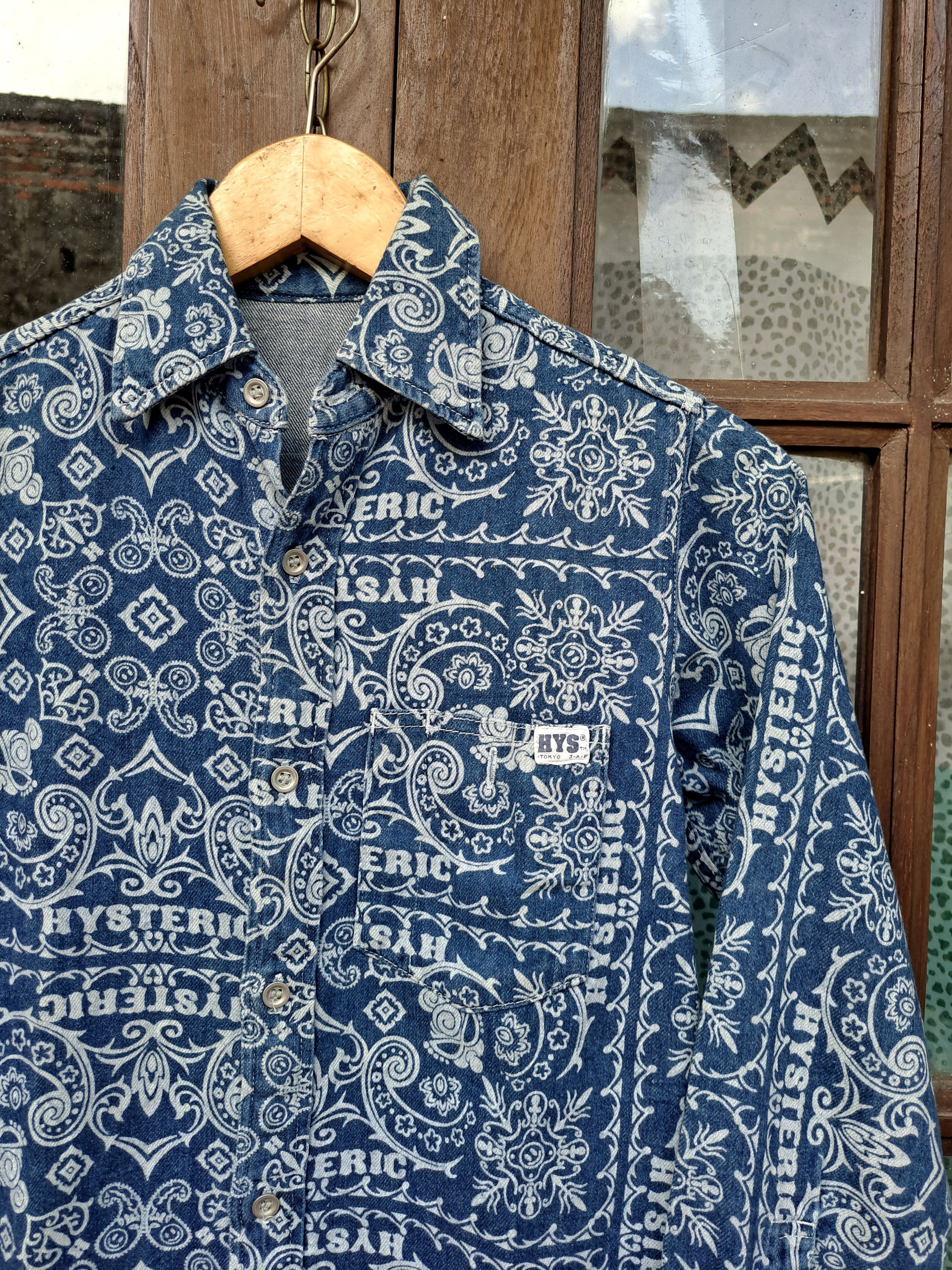 Hysteric Glamour × If Six Was Nine × Japanese Brand Boys Kids Hysteric Glamour Paisley Button Up Shirts Size US M / EU 48-50 / 2 - 2 Thumbnail