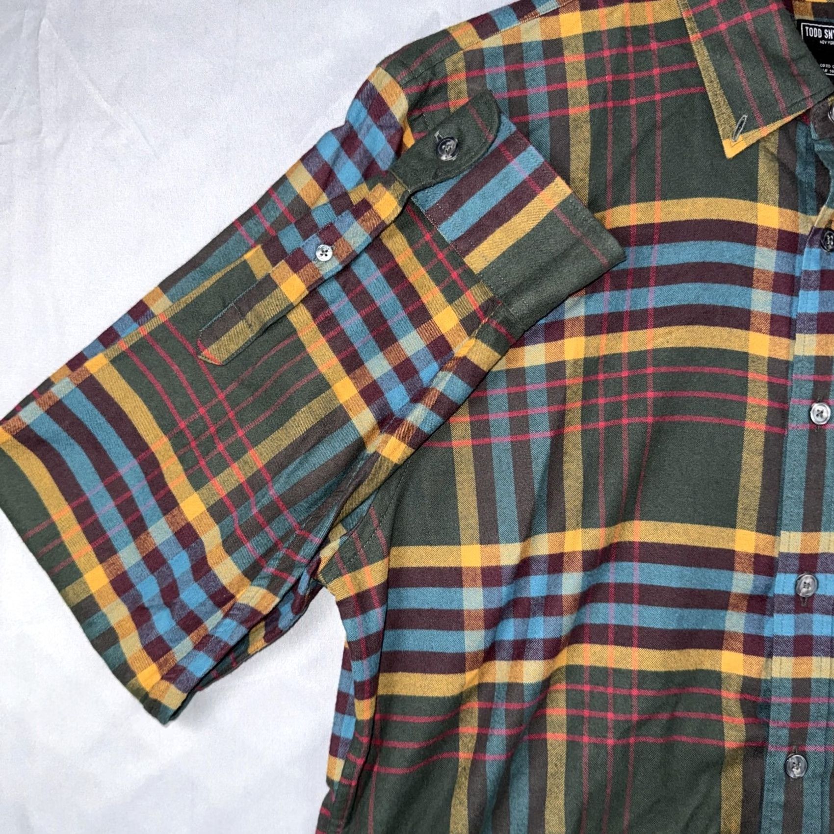 Todd Snyder Todd Snyder Shirt Men's XL Multicolor Plaid Button Front Long Sleeve Size US XL / EU 56 / 4 - 6 Thumbnail