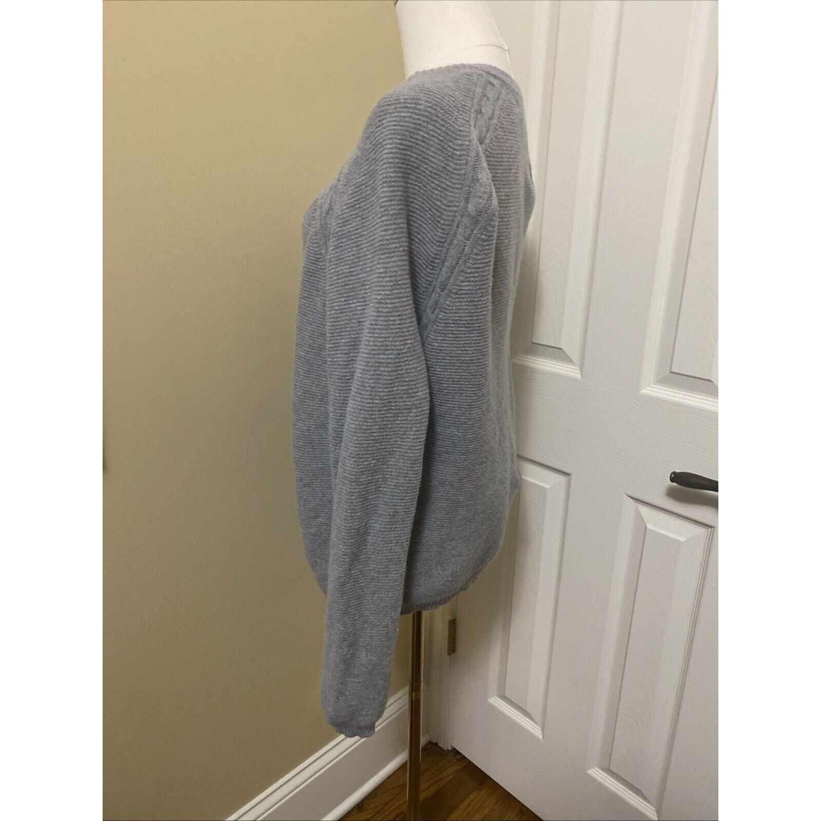 Other Lambswool Wool TABITHA WEBB Gray Cardigan Buttons Medium Size M / US 6-8 / IT 42-44 - 5 Thumbnail