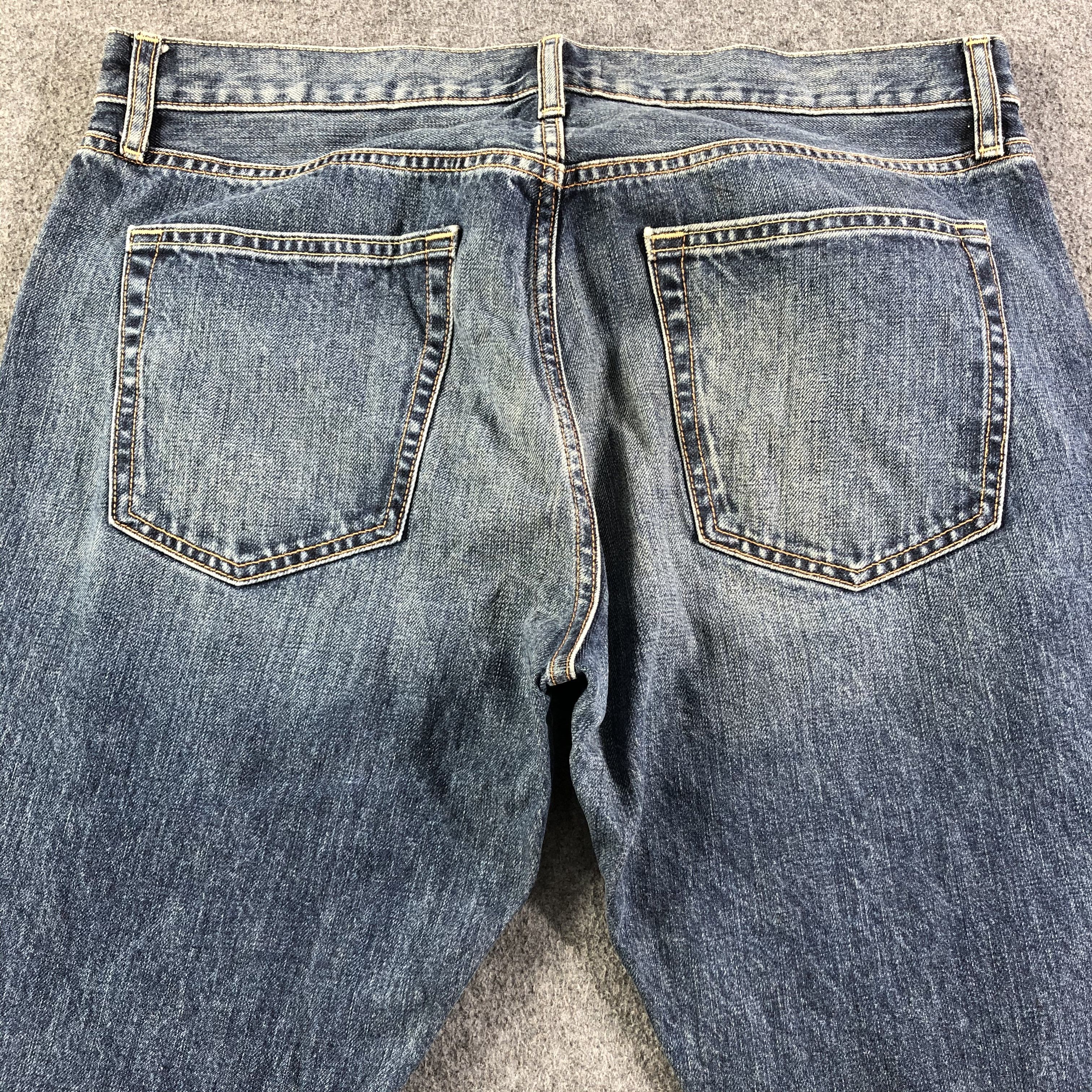 Japanese Brand Uniqlo Redline Jeans Faded Blue Denim -J2857 Size US 36 / EU 52 - 4 Thumbnail