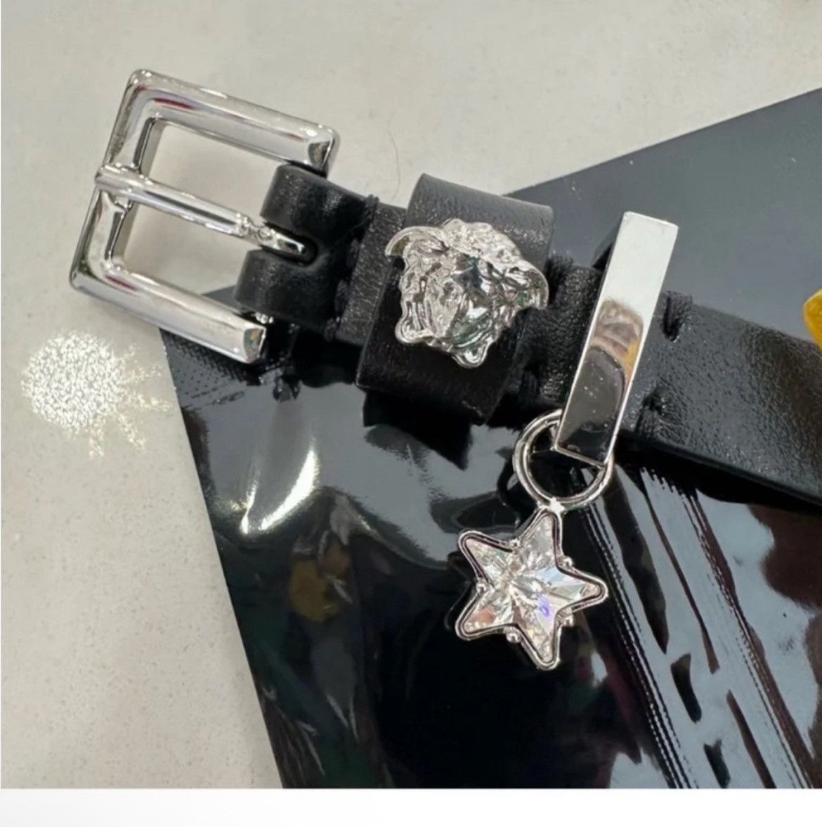 Versace Authentic Versace NWT Medusa Crystal Star Black Stud Choker Size ONE SIZE - 2 Thumbnail