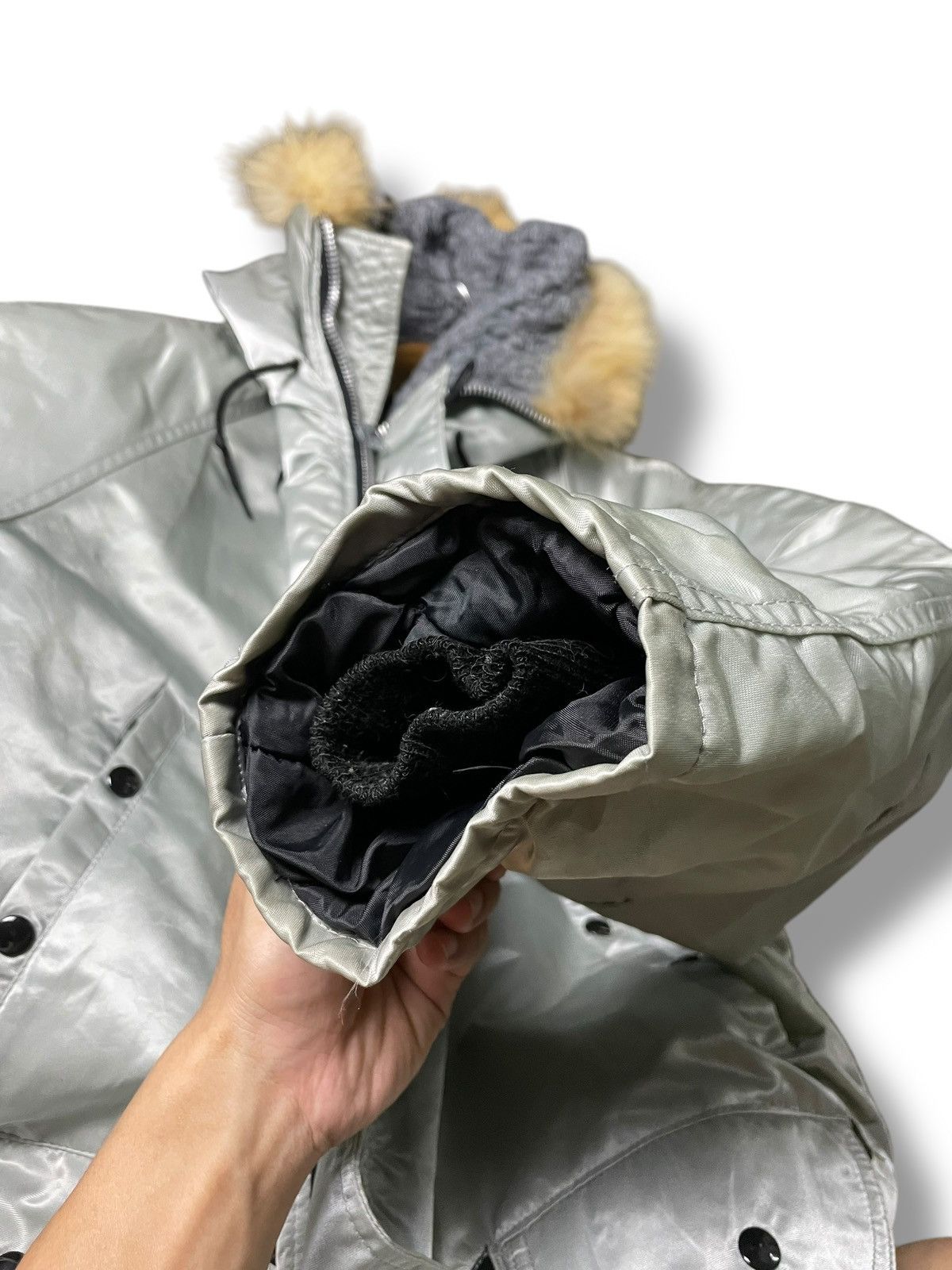If Six Was Nine × Le Grande Bleu (L.G.B.) × Vintage Arctic Parkas Brand Mink Fur Hooded Jacket (59) Size US L / EU 52-54 / 3 - 12 Thumbnail