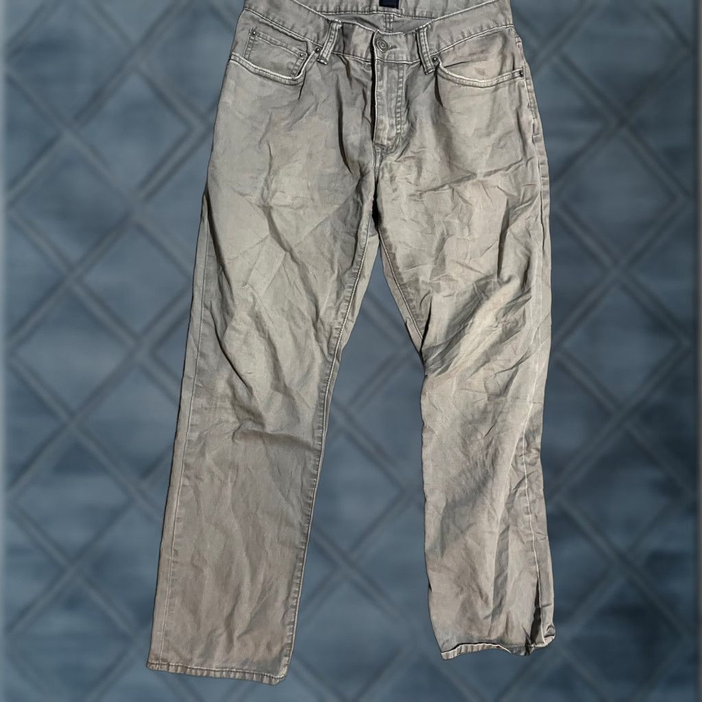 Gap Gap Men's Pants Flat Front Khaki Gray 30x30 Regular Cotton Straight Leg Size US 30 / EU 46 - 1 Thumbnail
