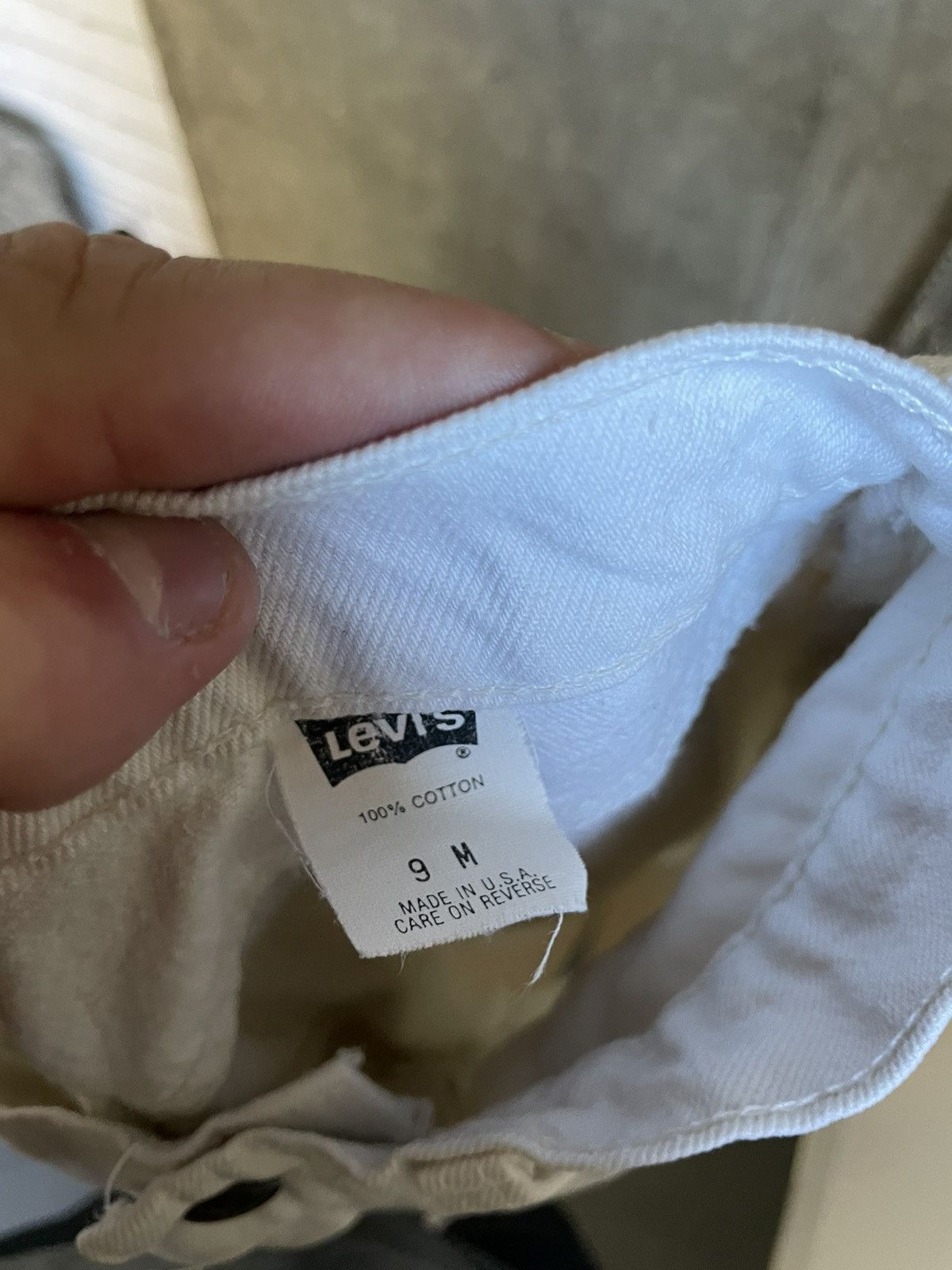 Levi's Vintage Levi’s Baggy White Perfect Faded Jeans Size 28" / US 6 / IT 42 - 10 Thumbnail