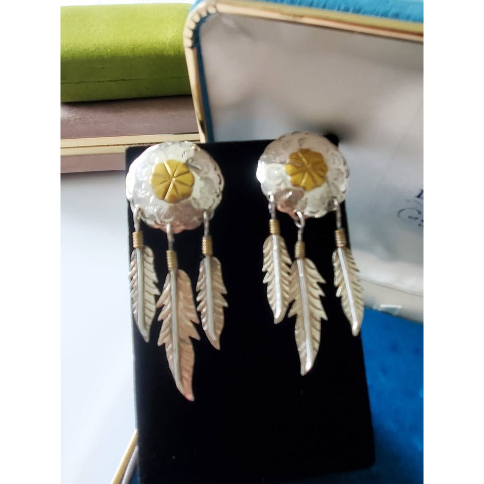 Other Sterling Silver Vintage Dream Catchers Earrings by Two Trees Size ONE SIZE - 1 Thumbnail