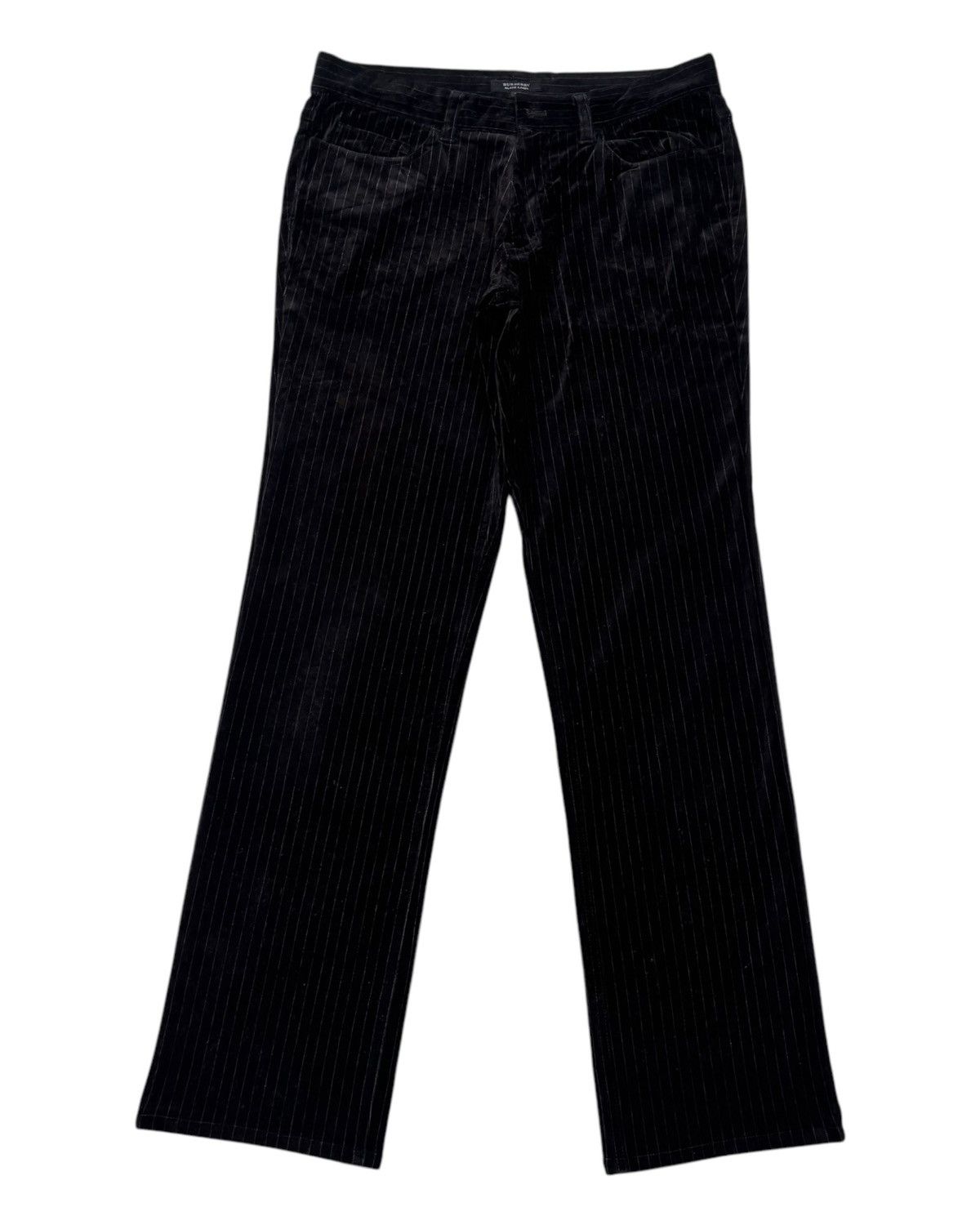 Burberry BURBERRY BLACK LABEL STRIPE VELVET TROUSER PANTS Size US 32 / EU 48 - 7 Thumbnail