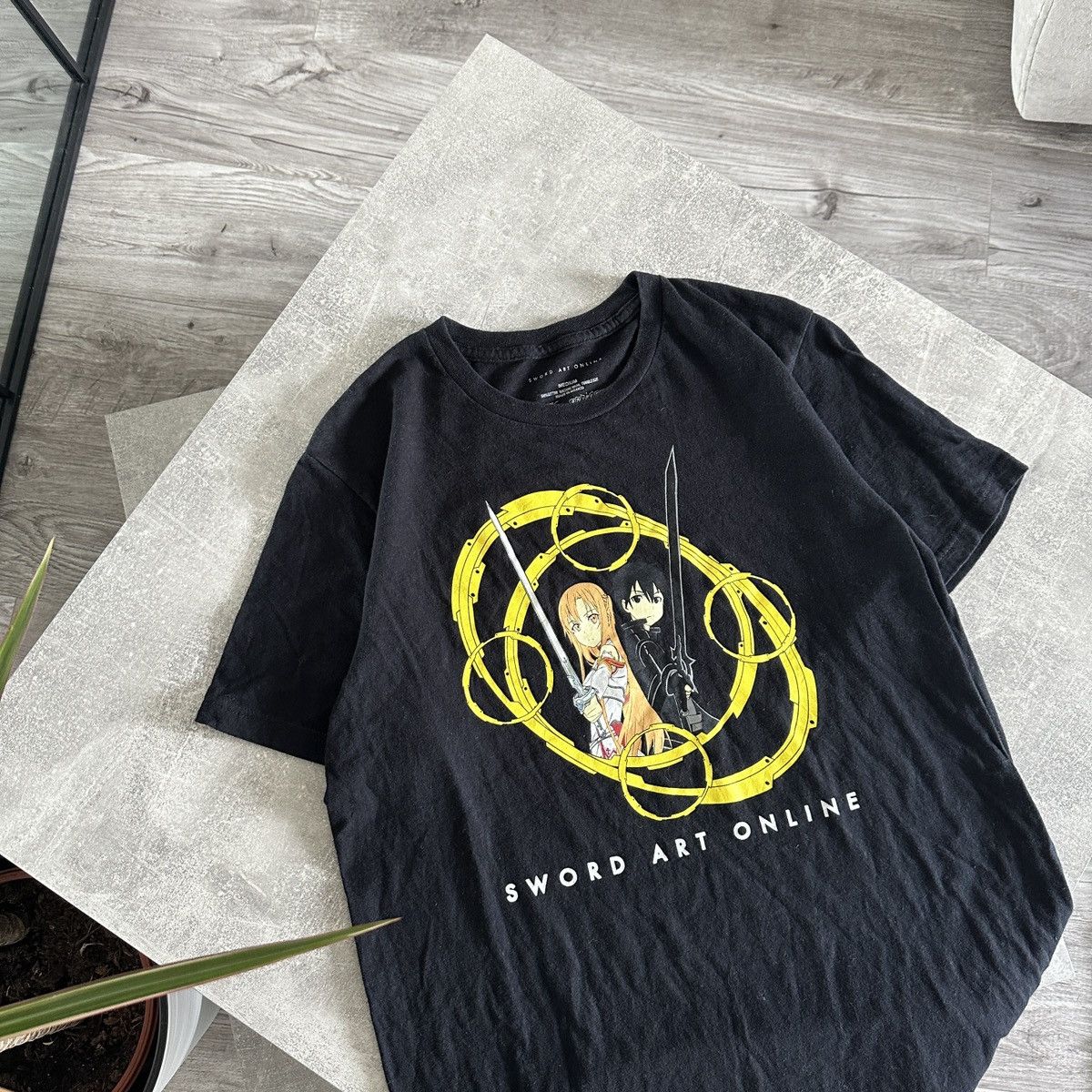 Anime Aniplex Sword Art Online Anime Kirito and Asuna tee y2k hype Size US M / EU 48-50 / 2 - 3 Thumbnail