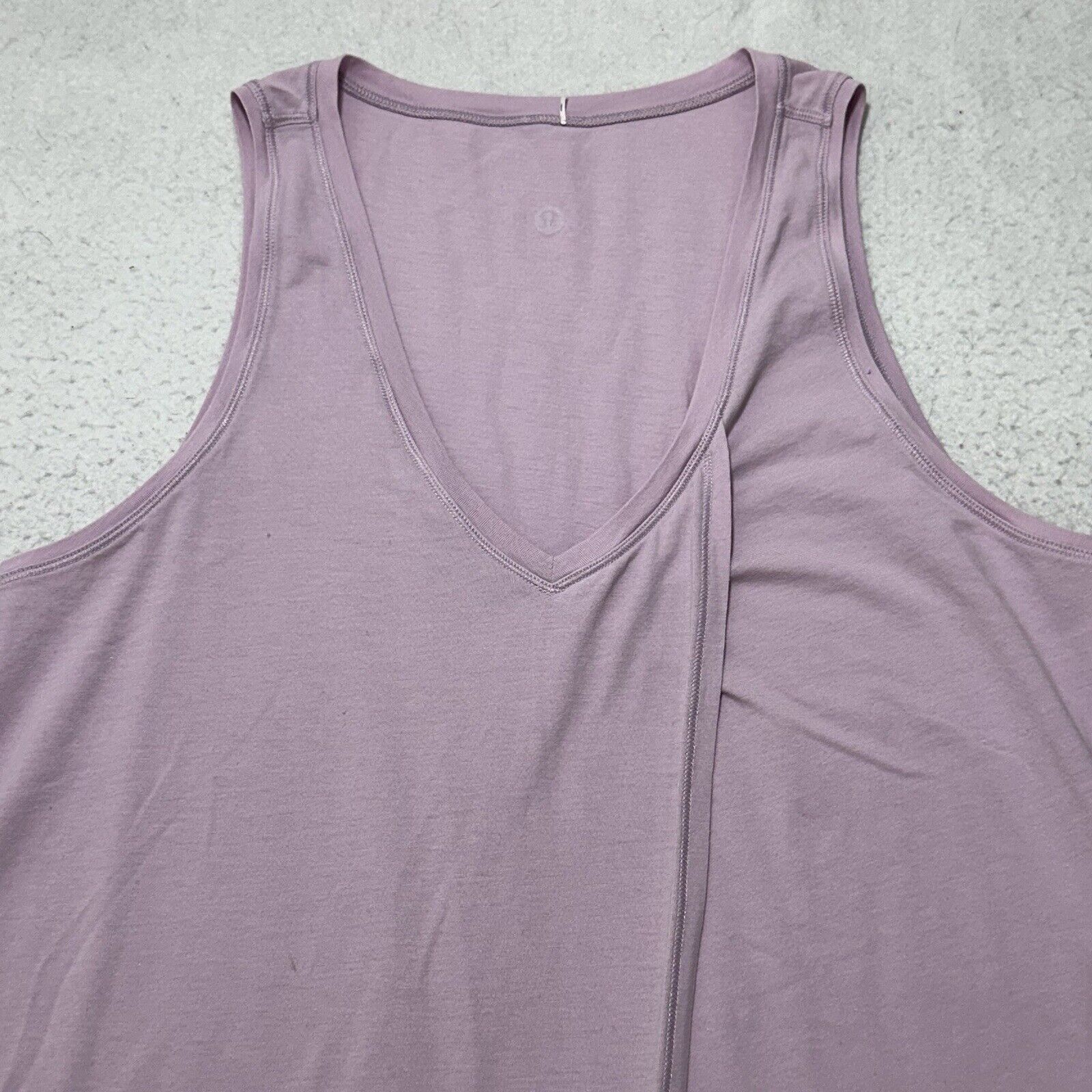 Lululemon Lululemon 6 Knot A Problem Tank Top Rose Quartz Pink V-Neck Size M / US 6-8 / IT 42-44 - 2 Thumbnail