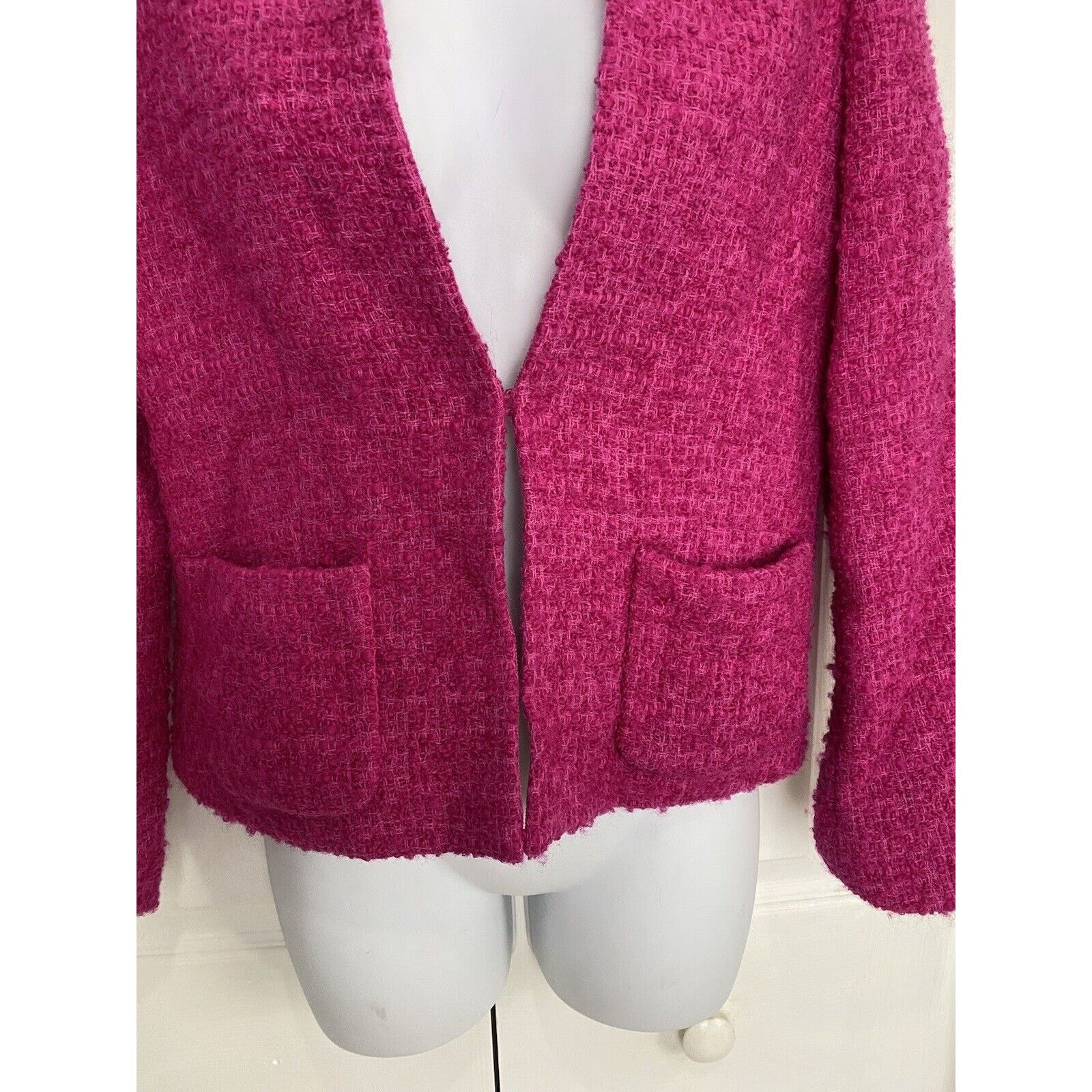 J.Crew J Crew Blazer Astrid Boucle Tweed Wool Barbie Pink Jacket 2 Size XS / US 0-2 / IT 36-38 - 3 Thumbnail