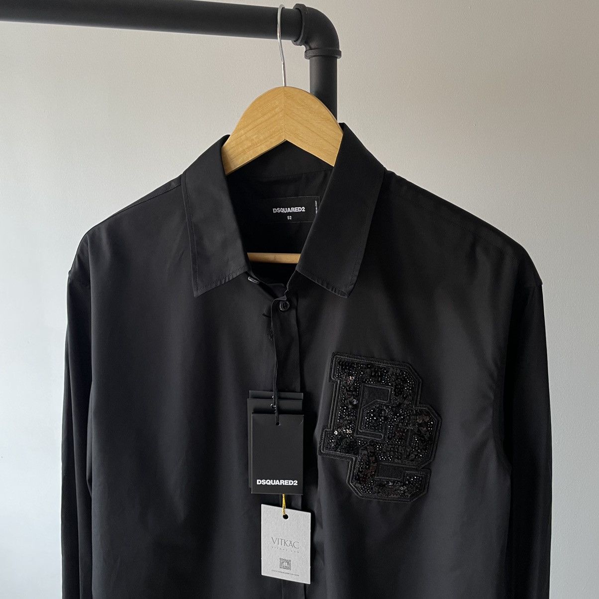 Dsquared2 NIGHT COLLEGE LONG SLEEVE SHIRT Size US L / EU 52-54 / 3 - 3 Thumbnail