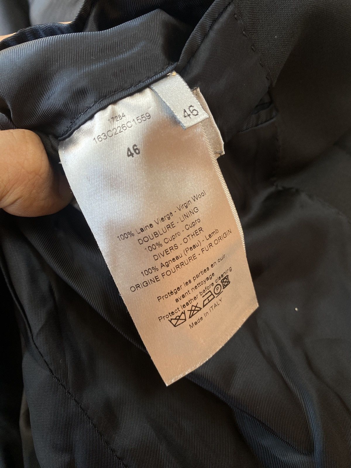 Dior Dior Black Suites Size 46S - 4 Thumbnail
