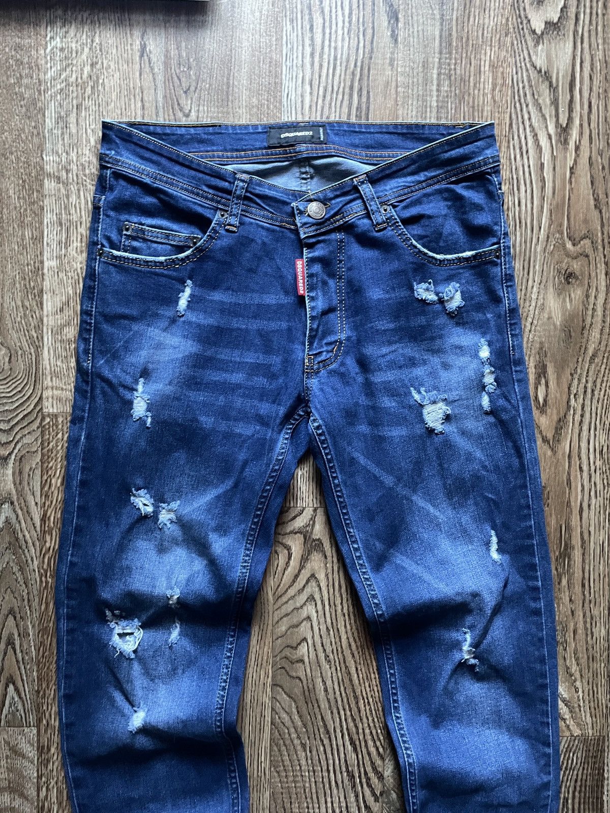 Dsquared2 Dsquared Jeans Italian Designer Navy Denim Rare Vintage Y2K Size US 32 / EU 48 - 3 Thumbnail