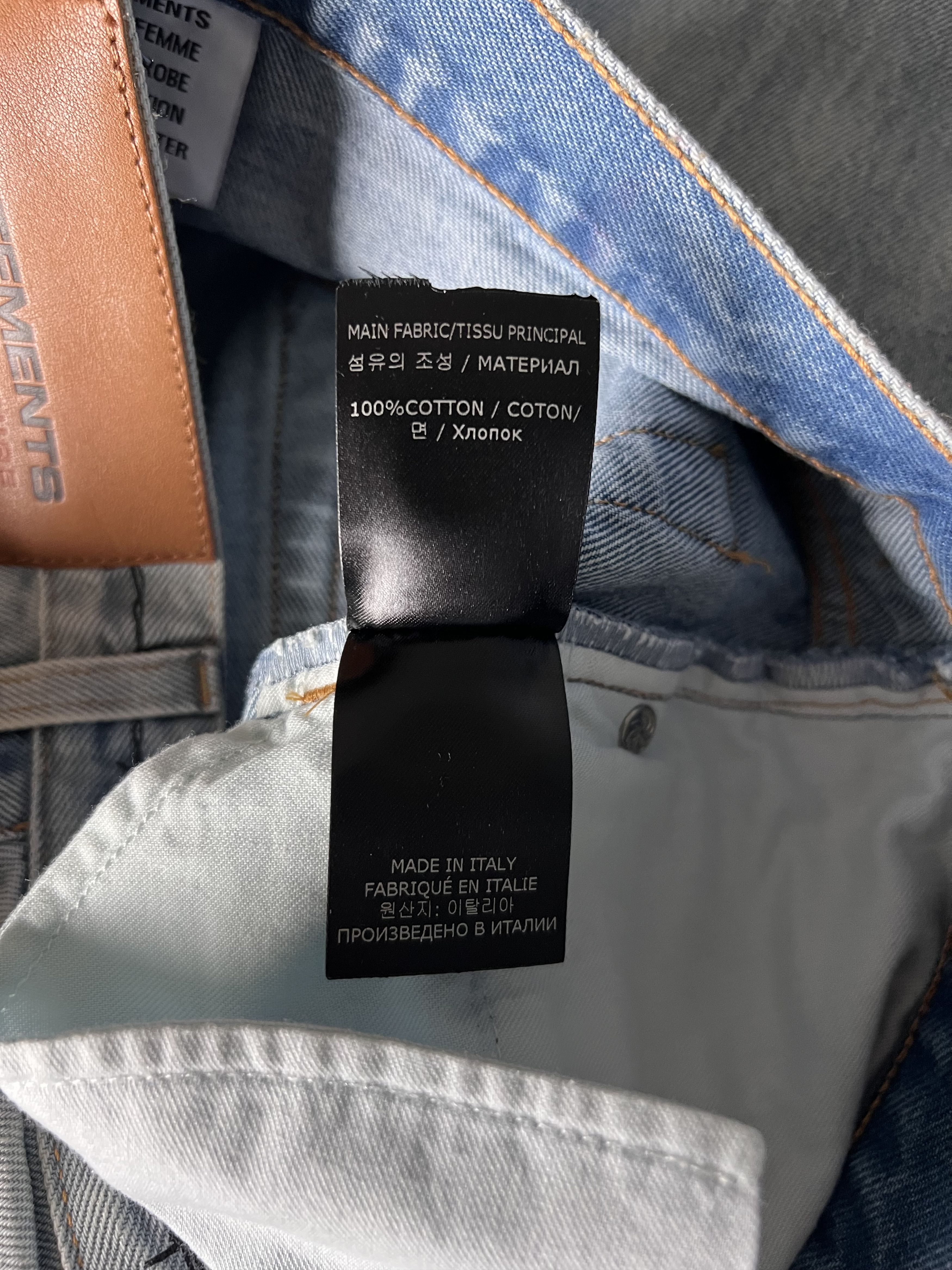 Vetements VETEMENTS Fire Logo Magic Jeans in Blue Size 29" - 10 Thumbnail