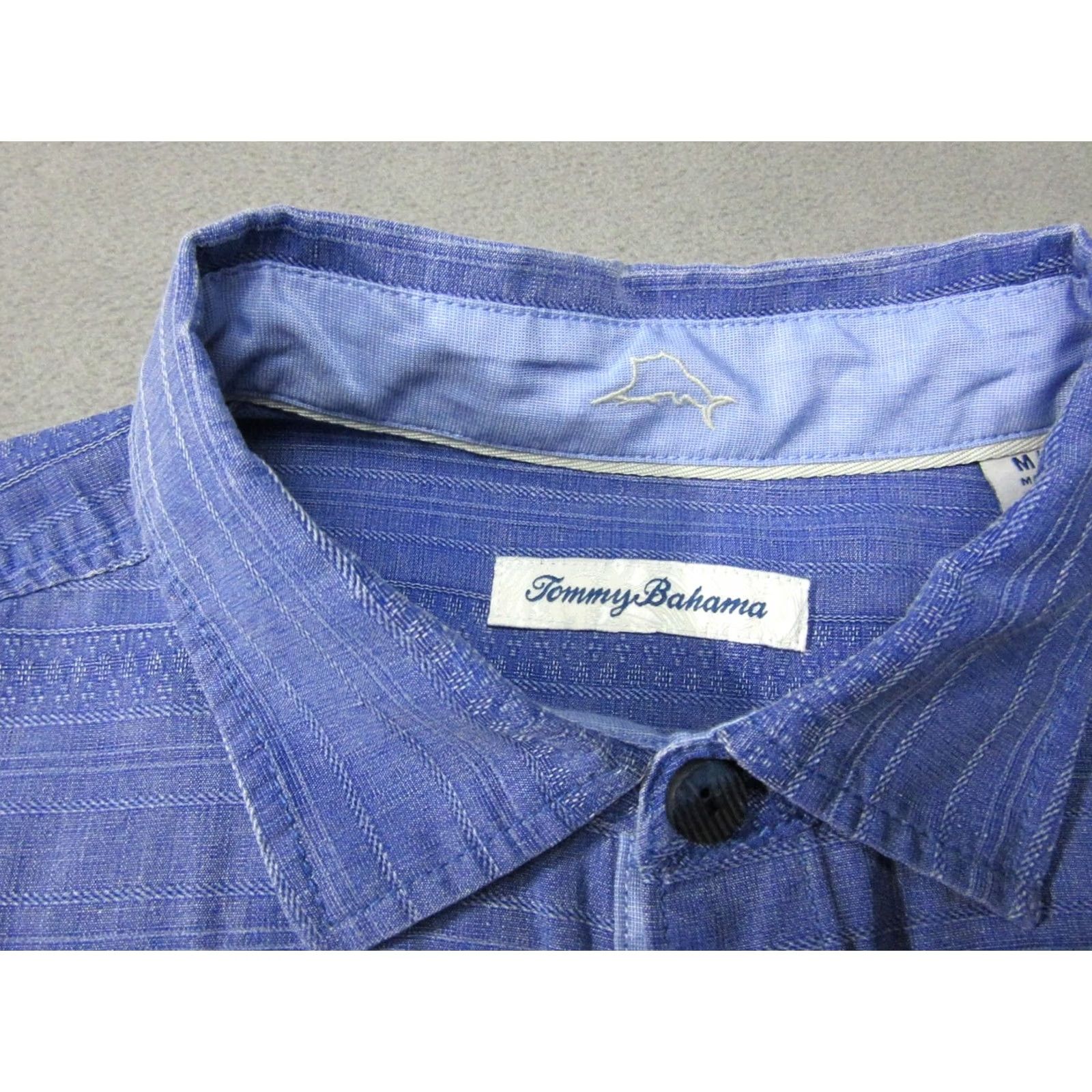 Tommy Bahama Tommy Bahama Shirt Mens Medium Blue Silk Cocktail Drinks Pattern Button Up Casual Size US M / EU 48-50 / 2 - 5 Thumbnail