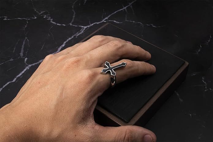 Vintage Vintage Cross Ring Size ONE SIZE - 4 Thumbnail