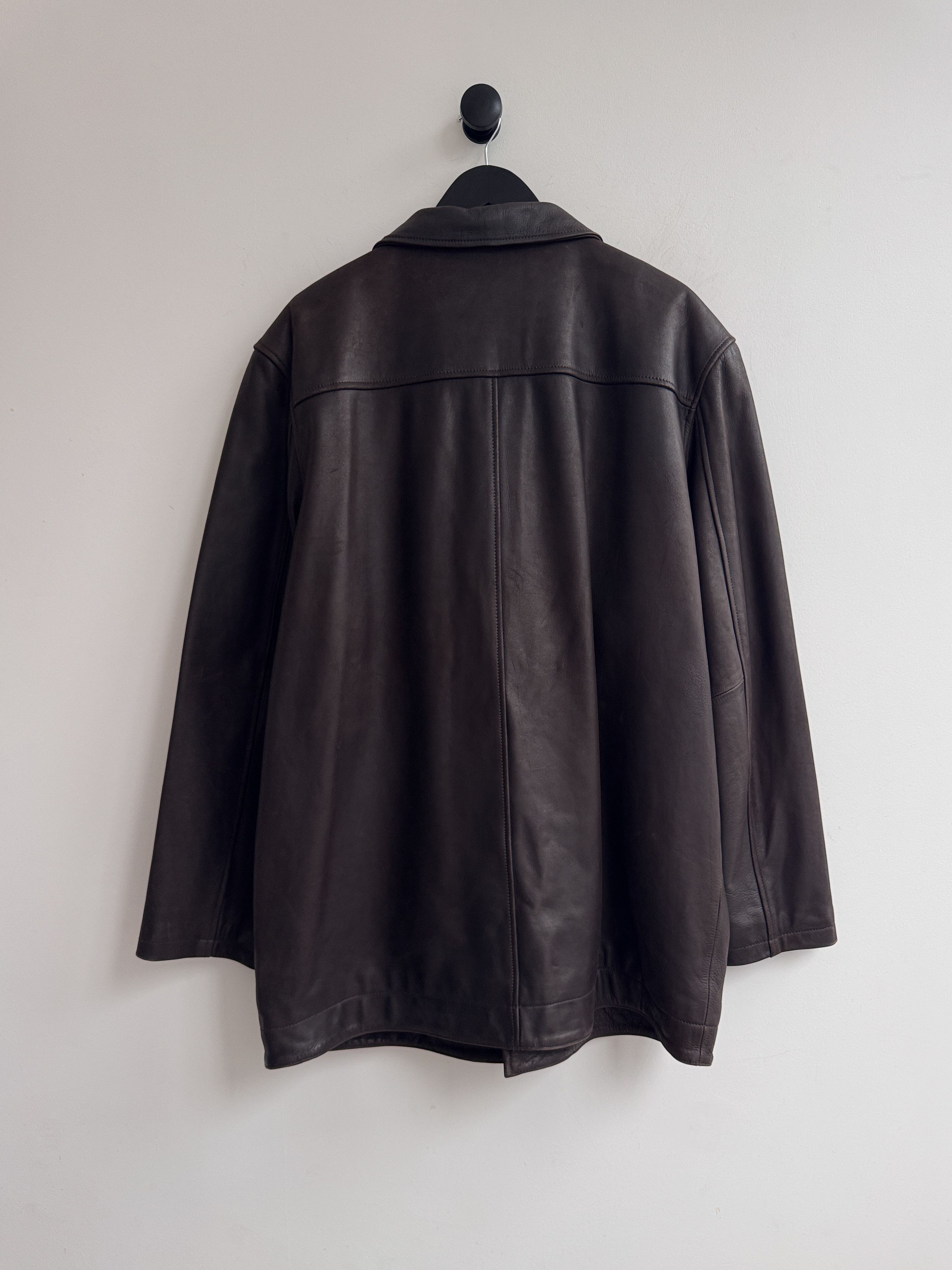 Ben Sherman Ben Sherman Brown Leather Jacket Size US XXL / EU 58 / 5 - 2 Thumbnail
