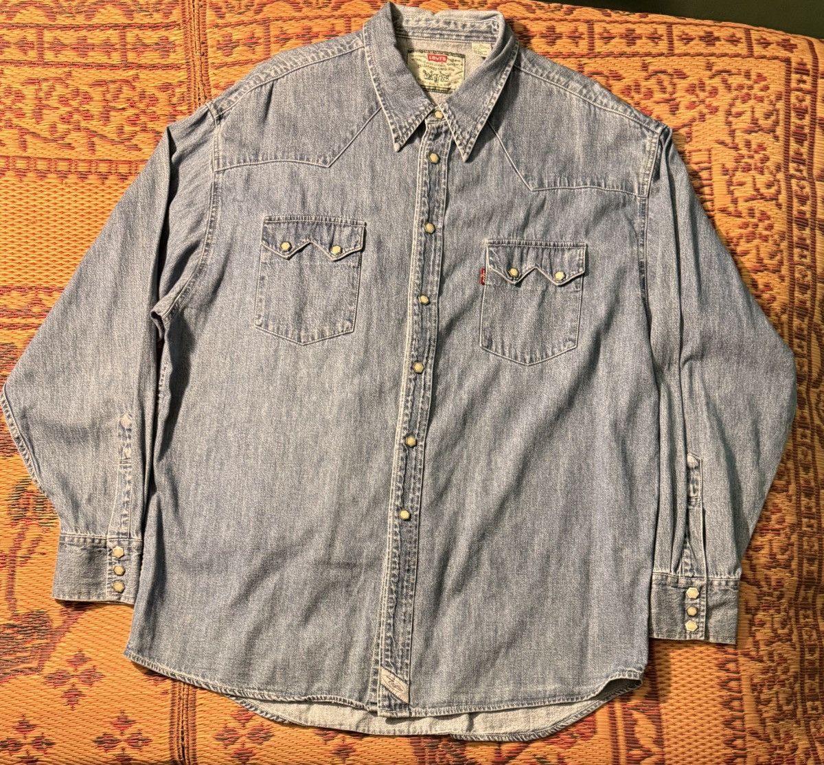 Levi's Vintage Levi’s Button Up Western Shirt Size US XL / EU 56 / 4 - 2 Thumbnail