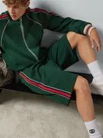 Gucci o1loc1c0226 662272 GG Jacquard Jersey Shorts in Green Size US 36 / EU 52 - 5 Thumbnail