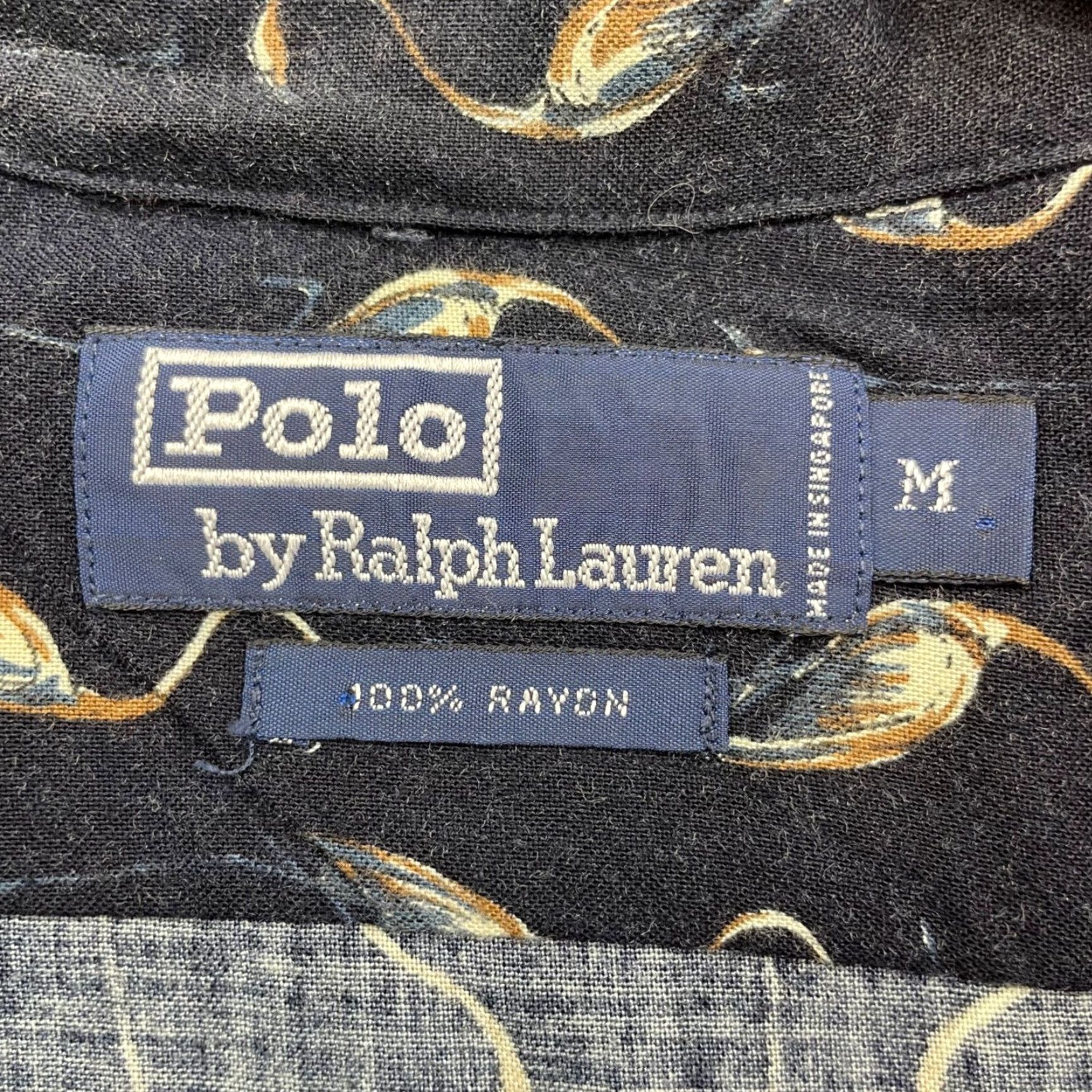 VINTAGE Polo Ralph Lauren Men's Camp Shirt Short Sleeve