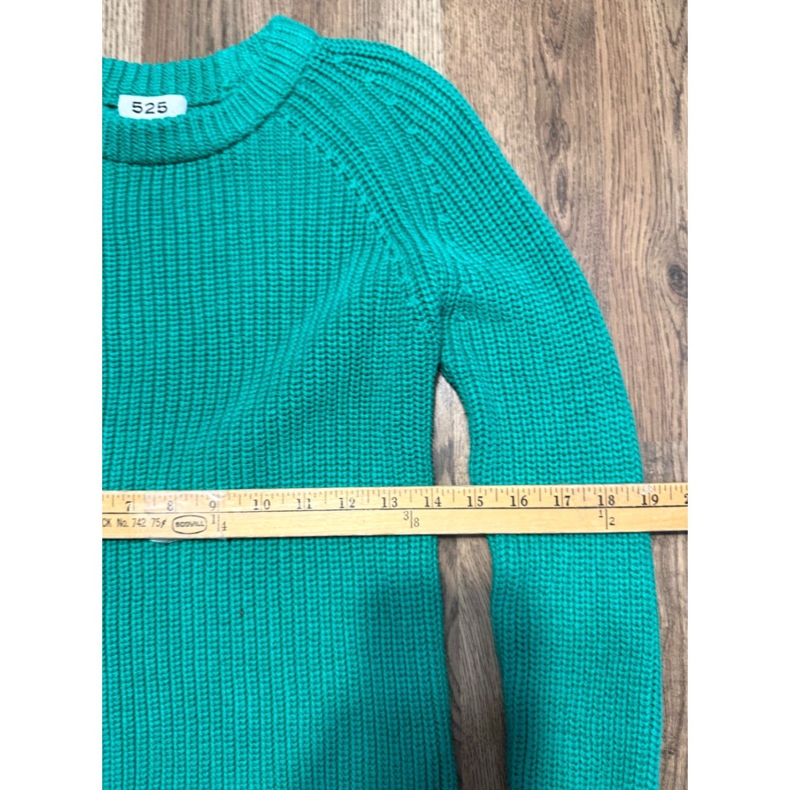 Vintage 525 Sweater Women's XS Green Pullover Crewneck Knit Shirt? Size XS / US 0-2 / IT 36-38 - 4 Thumbnail