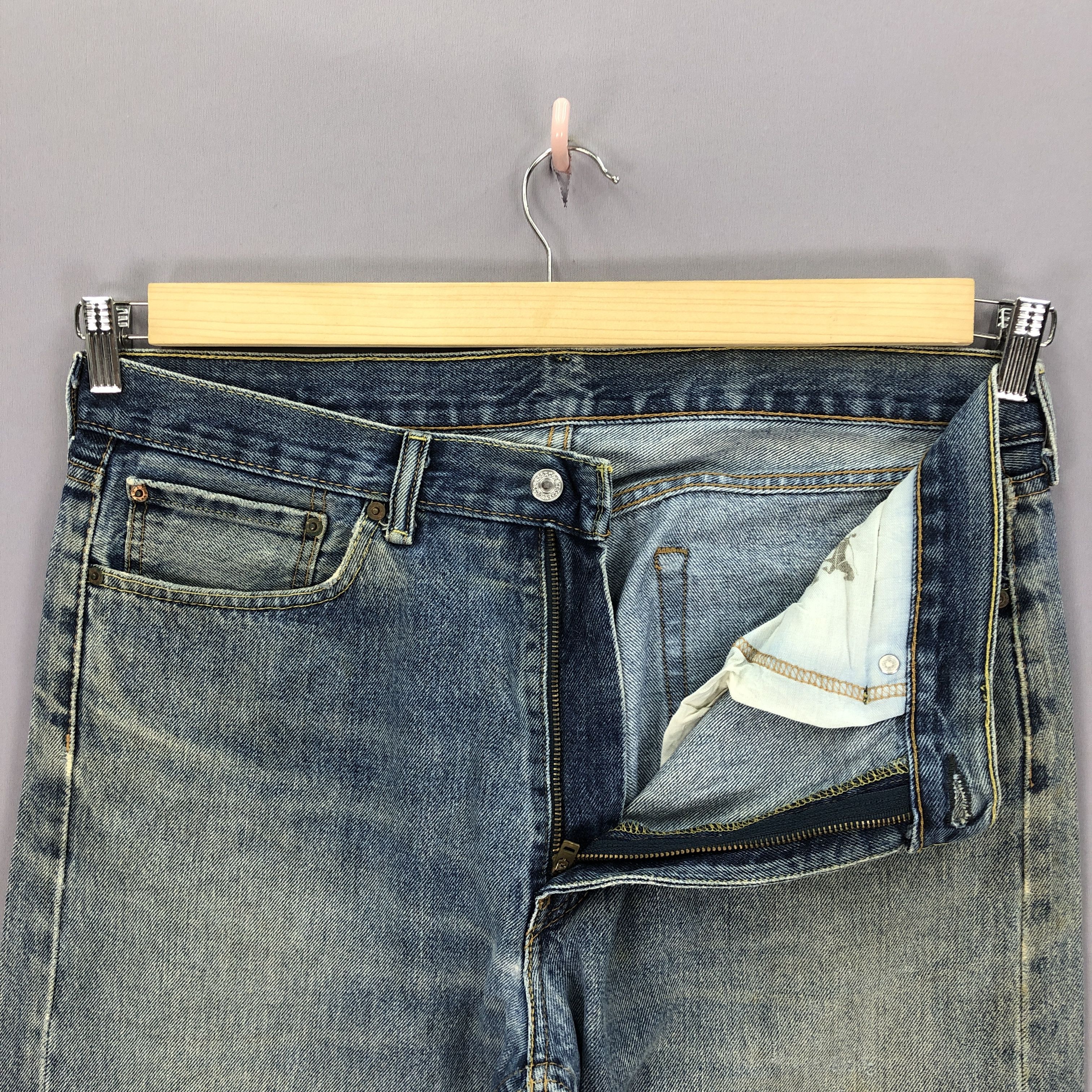 Levi's Vintage Y2K Levis 505 Jeans Levi's Ripped Faded Wash Denim Size US 36 / EU 52 - 5 Thumbnail