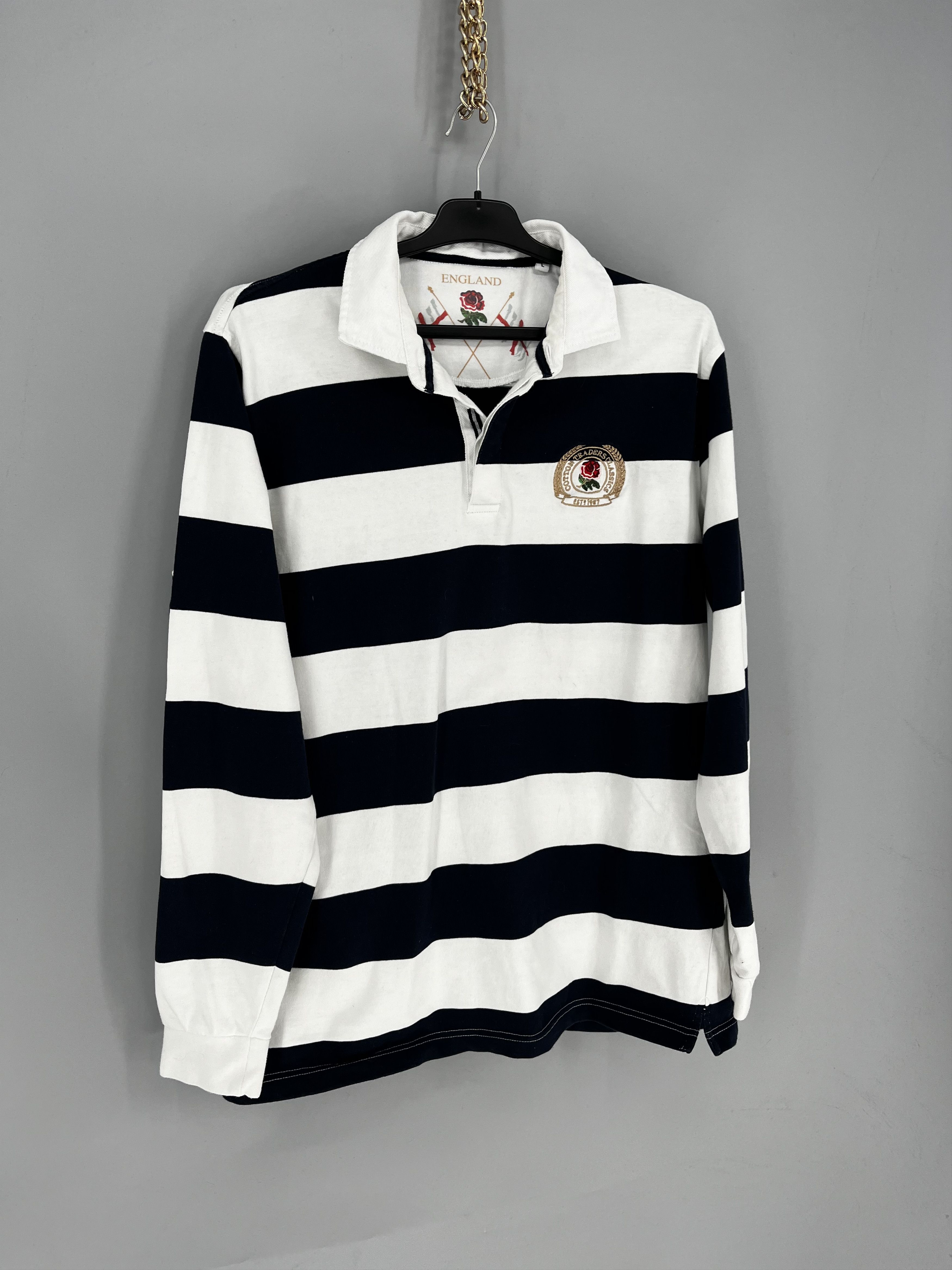 Other Cotton Traders England Rugby Polo Striped shirt Size US L / EU 52-54 / 3 - 2 Thumbnail