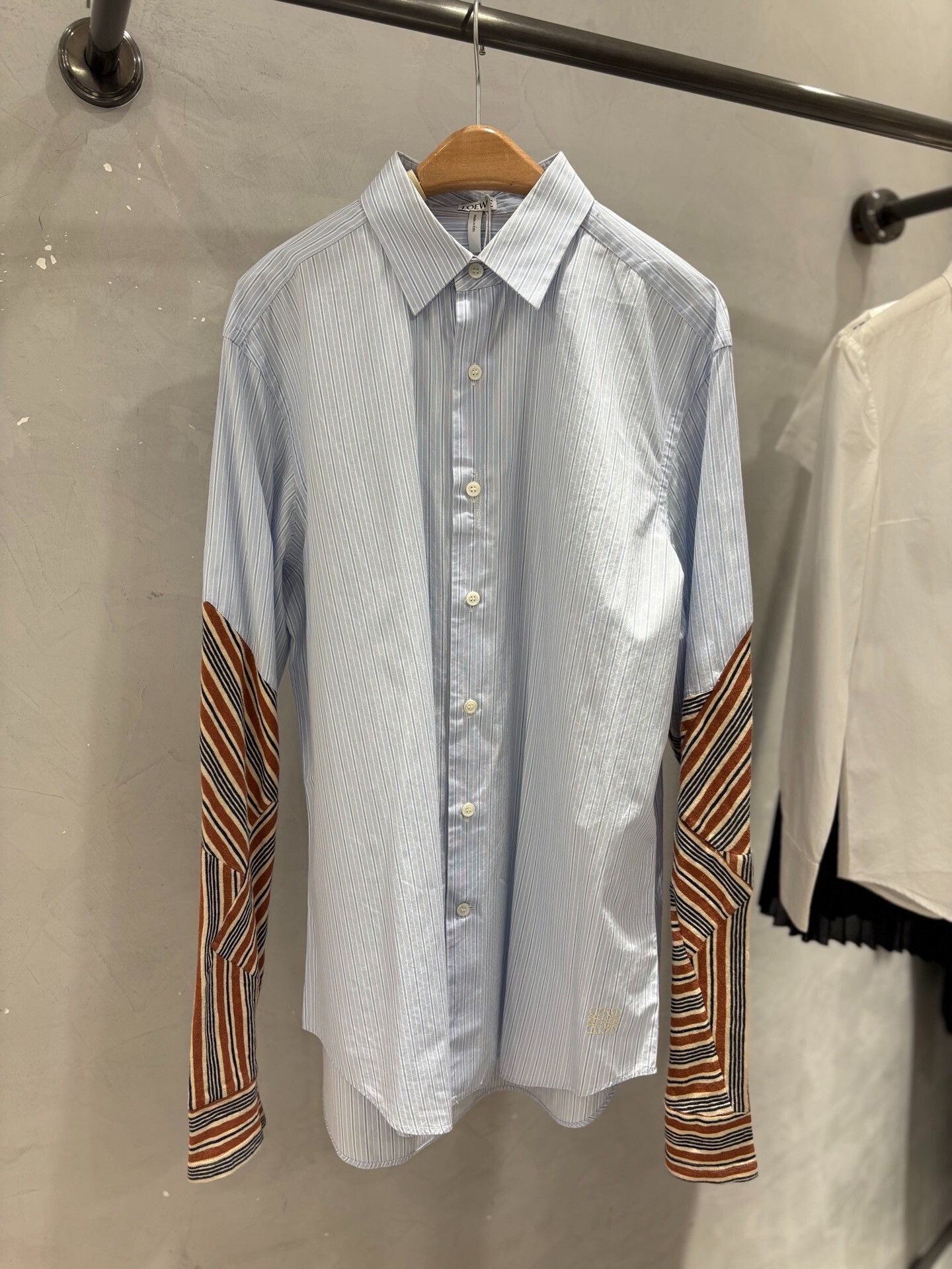 Loewe loewe striped polo shirt with logo embroidery Size US L / EU 52-54 / 3 - 1 Thumbnail