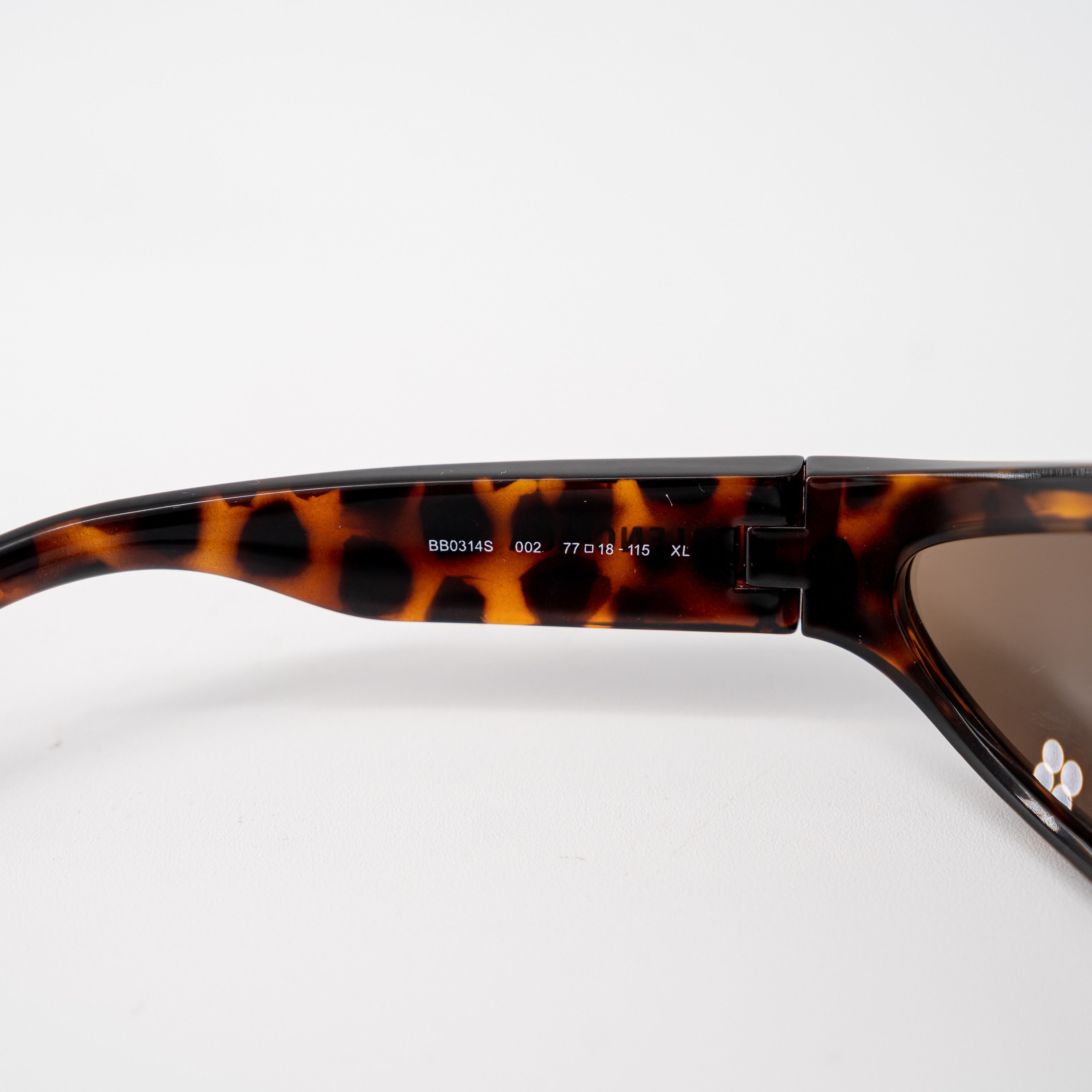 Balenciaga BALENCIAGA FENNEC Brown Angular Oval Sunglasses oversized Size ONE SIZE - 5 Thumbnail