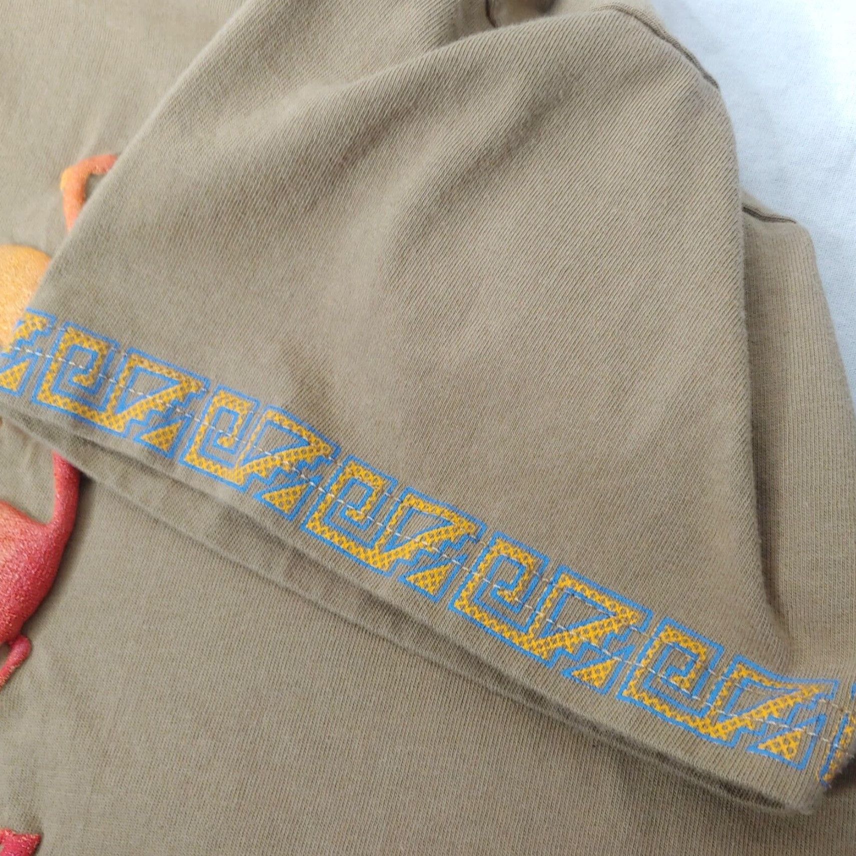 Vintage VINTAGE La Hoja De Coca T-Shirt Unisex L Crew Neck Beige Puffy Graphic Alpaca Tribal 40" Chest 26" Length Men Women Size US L / EU 52-54 / 3 - 7 Thumbnail