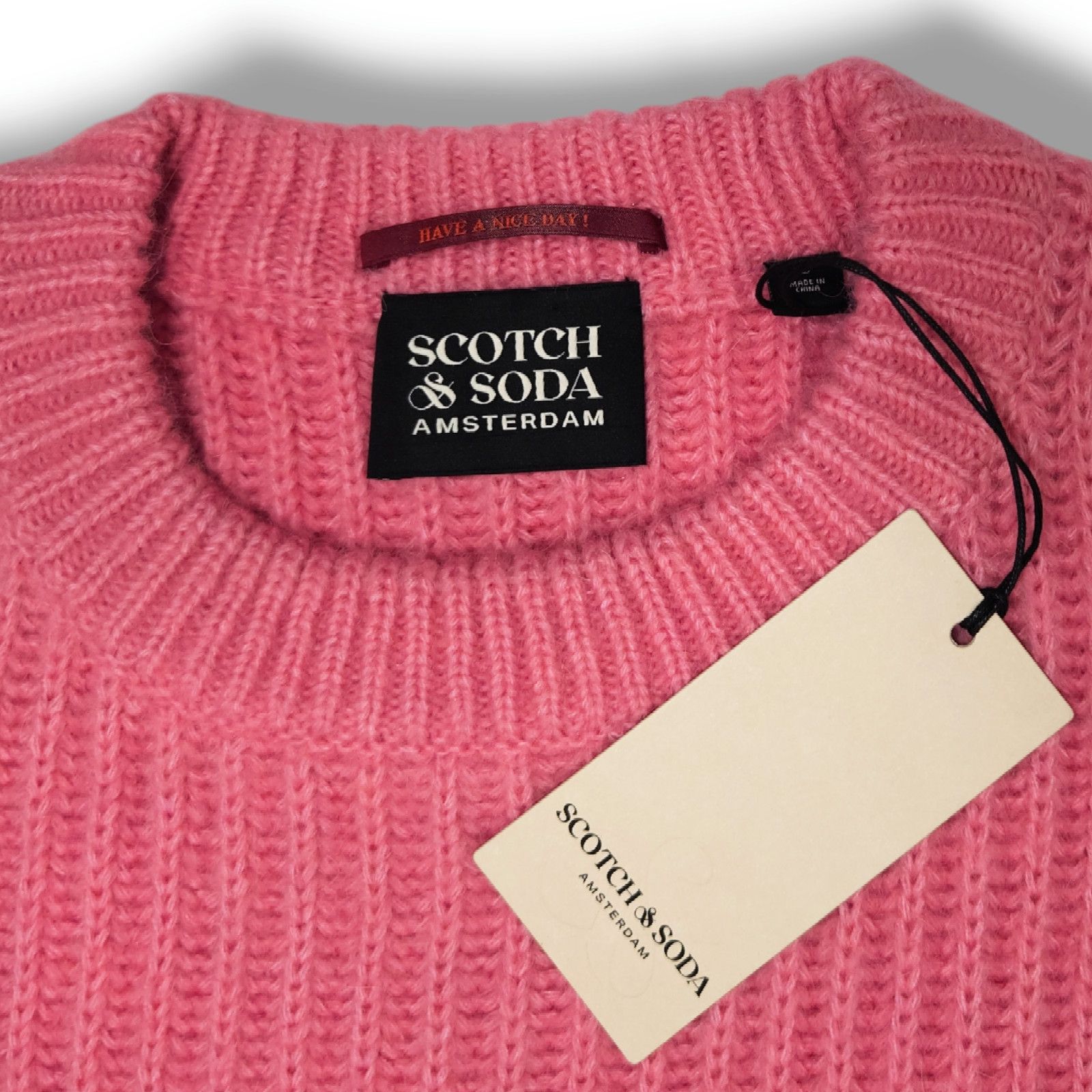 Scotch & Soda NWT Scotch & Soda Color Block Sweater Sz. L Pink Burgundy Size L / US 10 / IT 46 - 5 Thumbnail