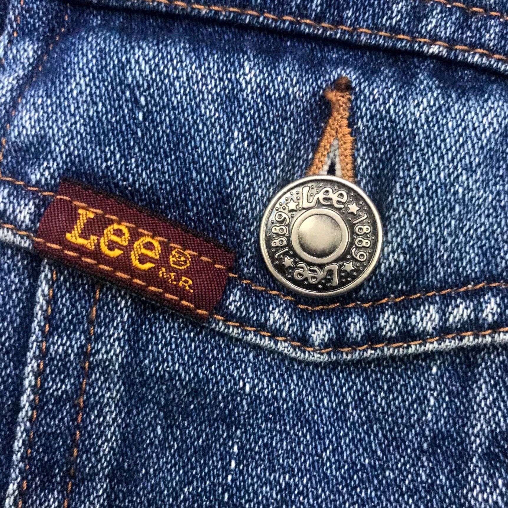 Lee VINTAGE Lee Jean Jacket Womens Medium Blue Denim MR Trucker Coat Size 32" / US 10 / IT 46 - 5 Thumbnail