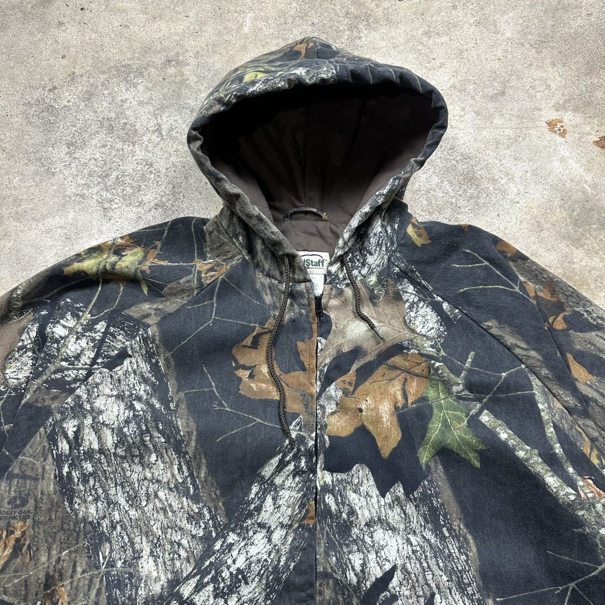 Mossy Oaks Vintage Y2K Mossy Oak Camo Zip Up Hooded Outdoors Jacket Size US XXL / EU 58 / 5 - 2 Thumbnail