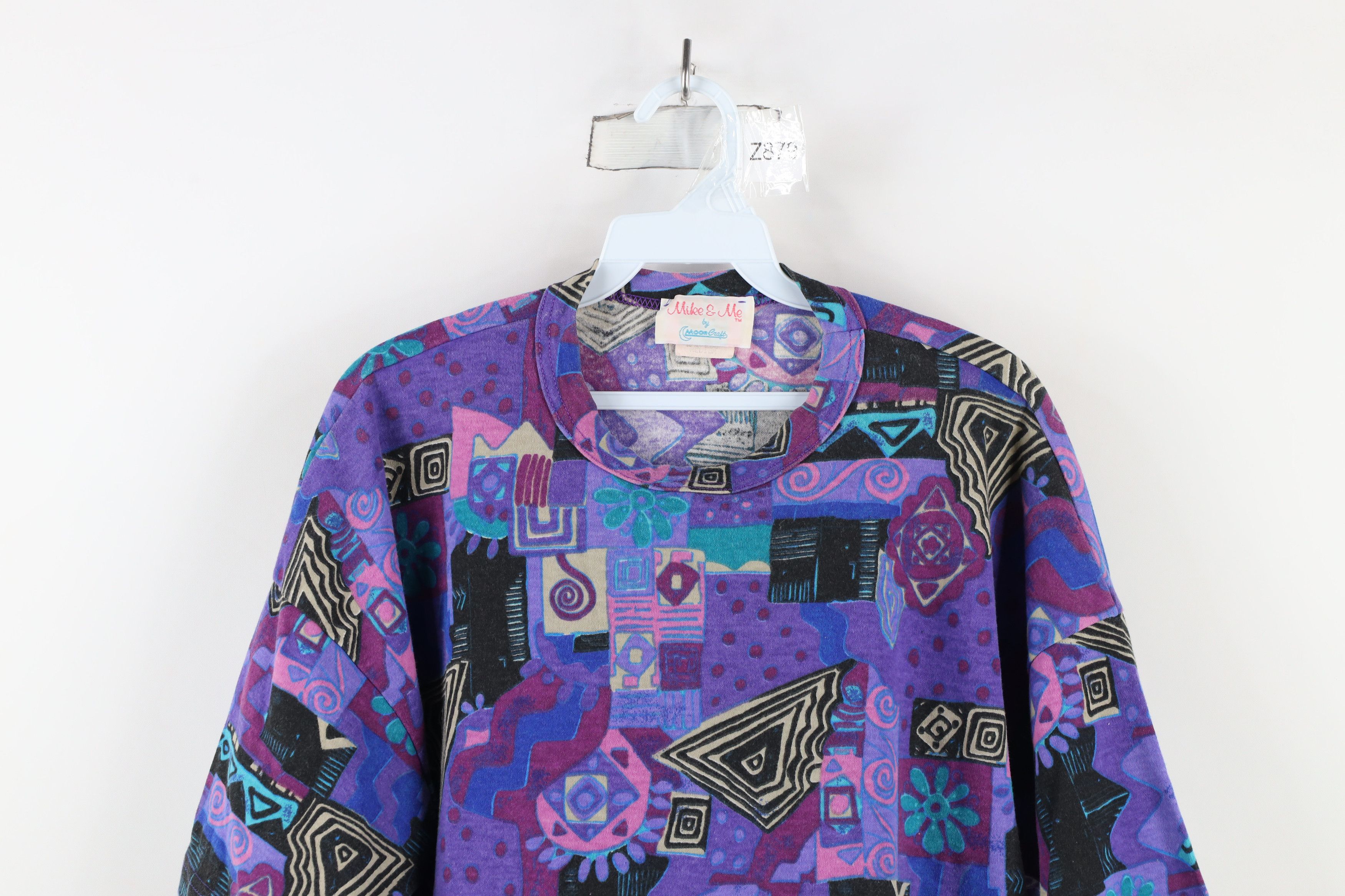Vintage Vintage 90s Streetwear Abstract Art Short Sleeve T-Shirt USA Size M / US 6-8 / IT 42-44 - 2 Thumbnail