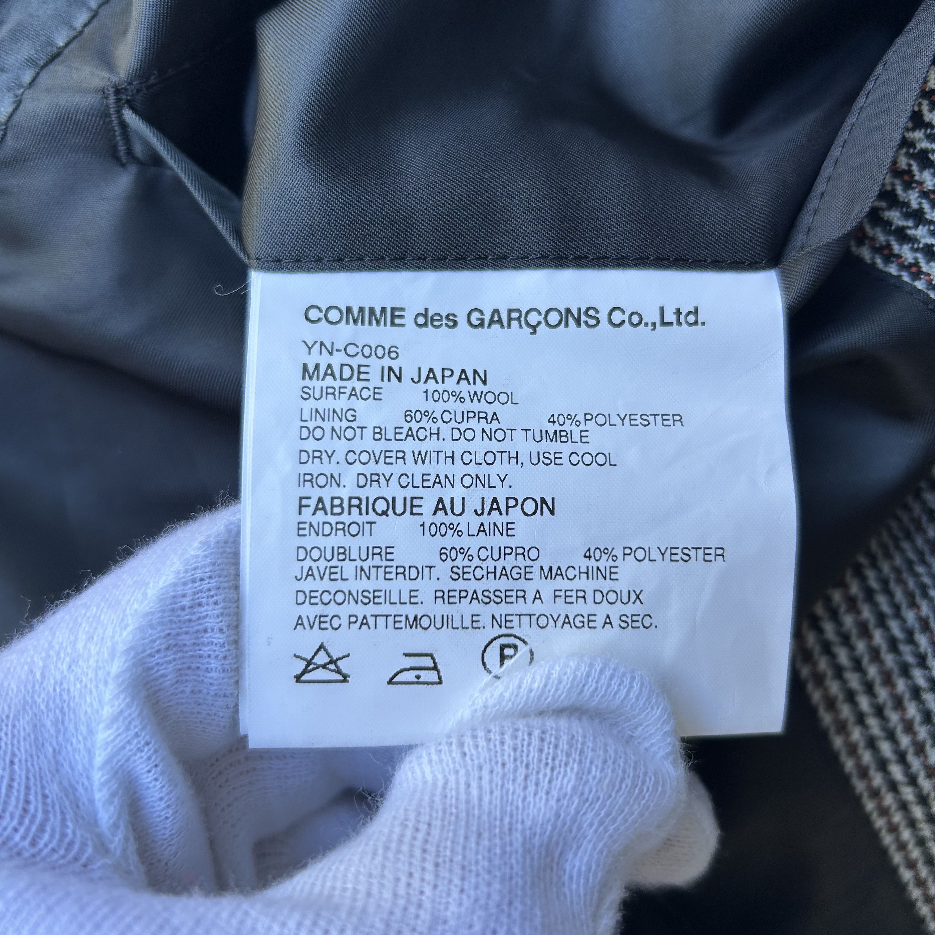 Junya Watanabe CDG Junya Watanabe Houndstooth Overcoat Coat Jacket F/W04 Size US M / EU 48-50 / 2 - 8 Thumbnail