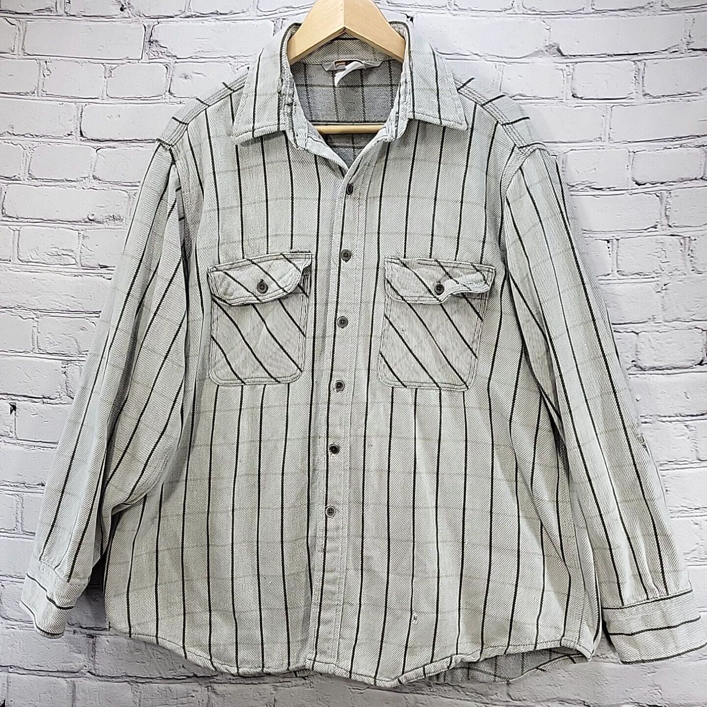 Carhartt Vintage Carhartt Shacket Rugged Workwear Shirt Sz XL Size US XL / EU 56 / 4 - 1 Thumbnail