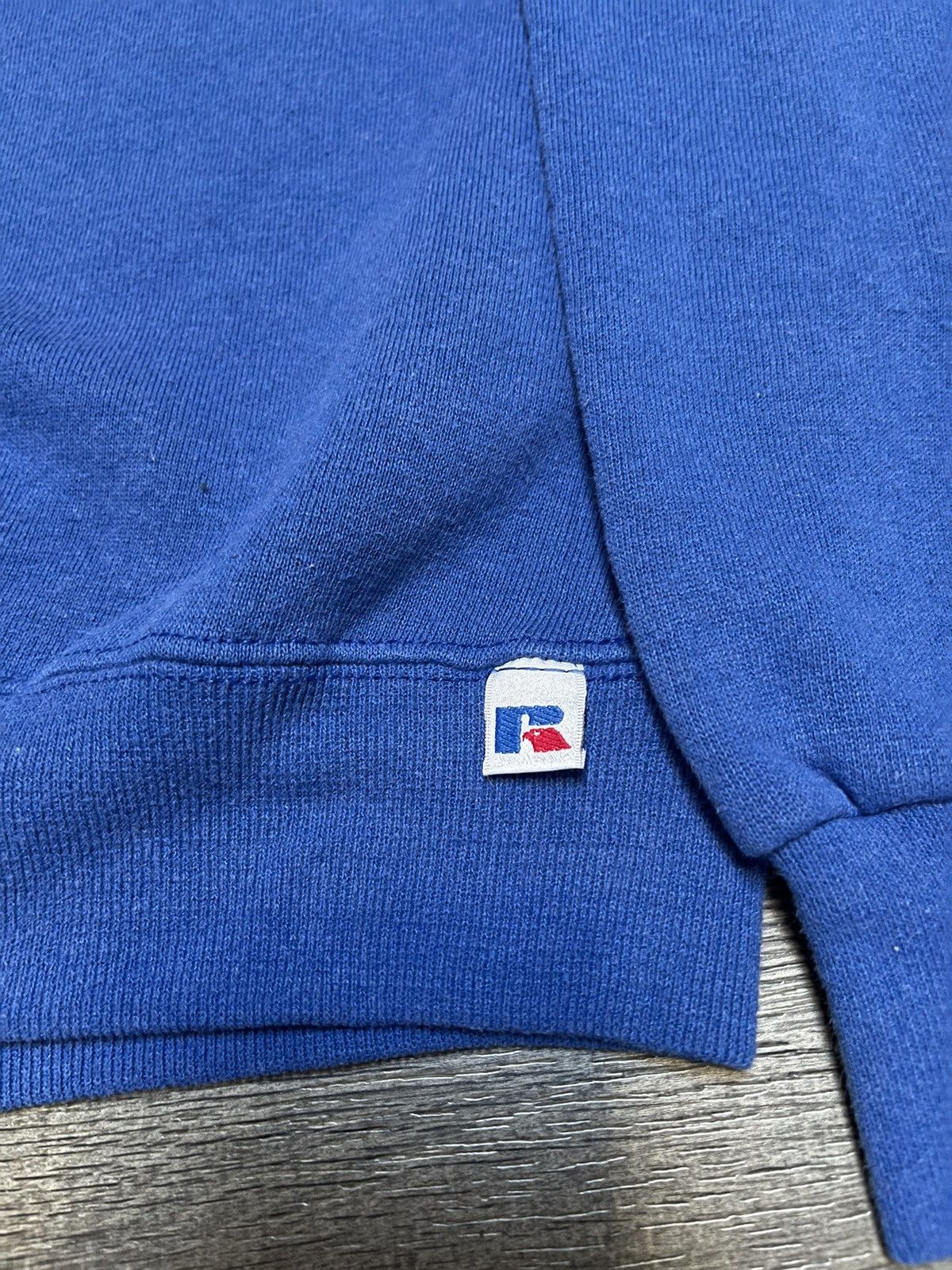 Russell Athletic × Vintage Vintage 90s Russell Athletic Pullover Sweatshirt Royal Blue Size US M / EU 48-50 / 2 - 2 Thumbnail