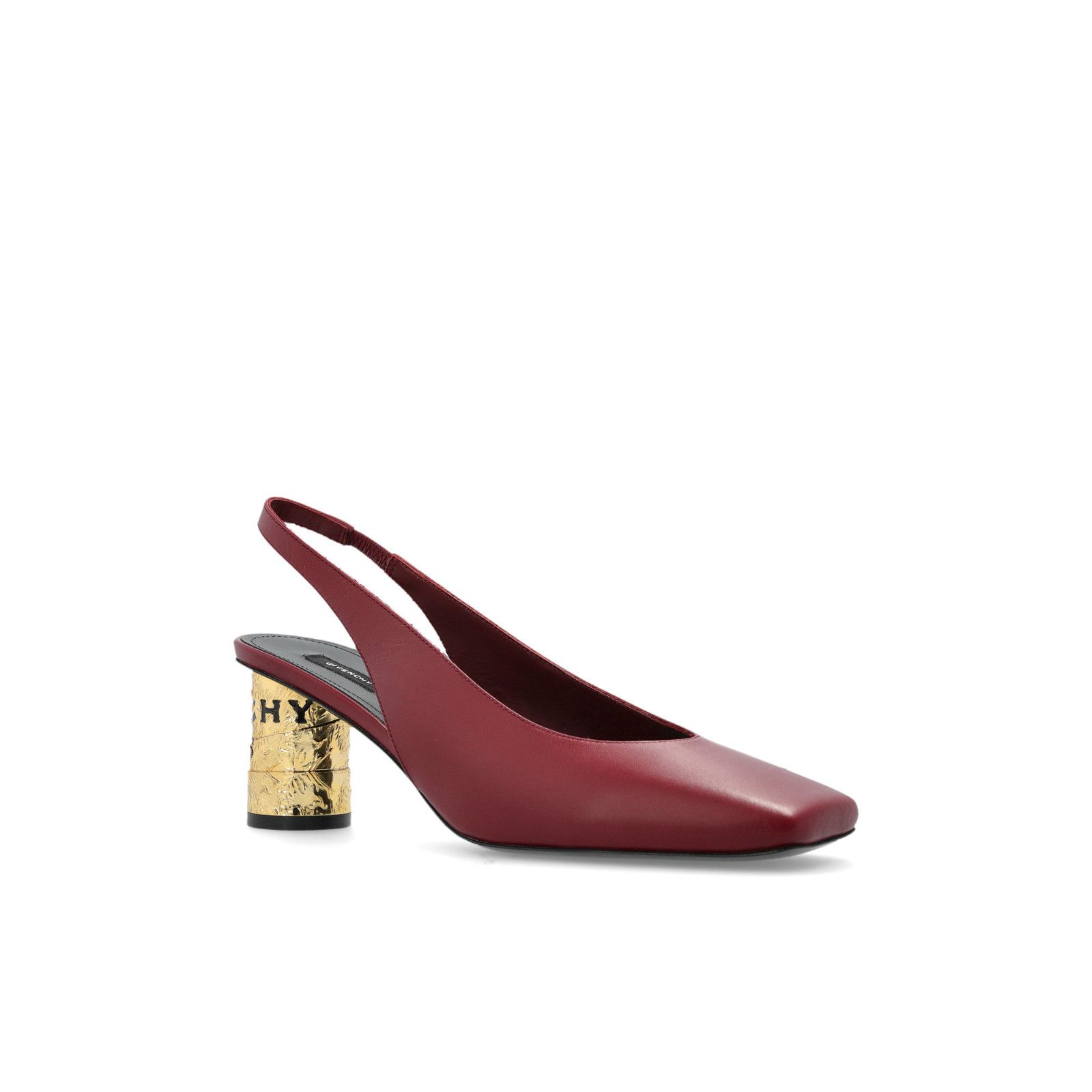 Givenchy GIVENCHY Tape Burgundy Leather 75mm Heel Mules New & Authent Size US 9 / IT 39 - 2 Thumbnail