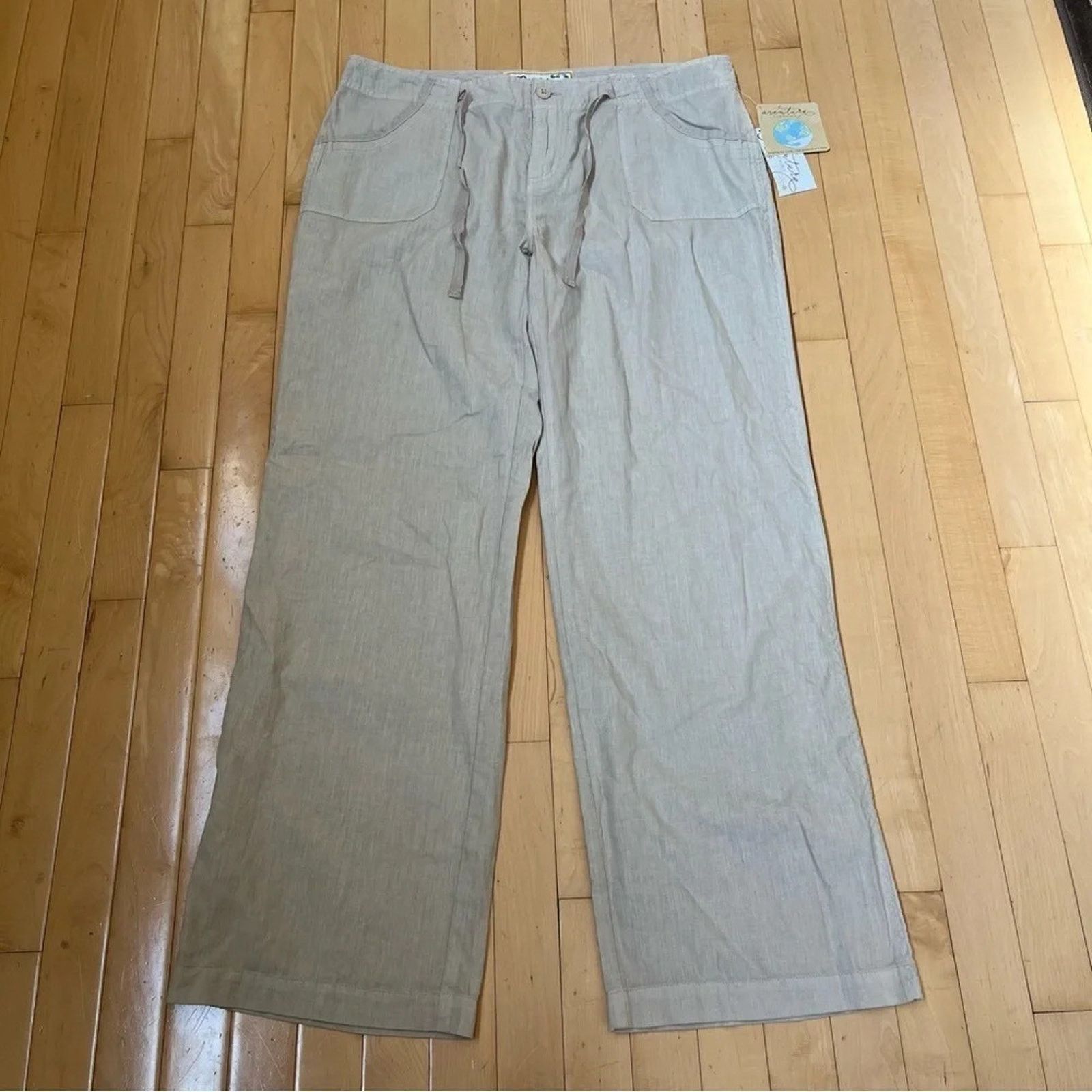 Other Aventura Ballari Organic Cotton Hemp Wide Leg Pants NWT Size 36" / US 14 / IT 50 - 1 Thumbnail