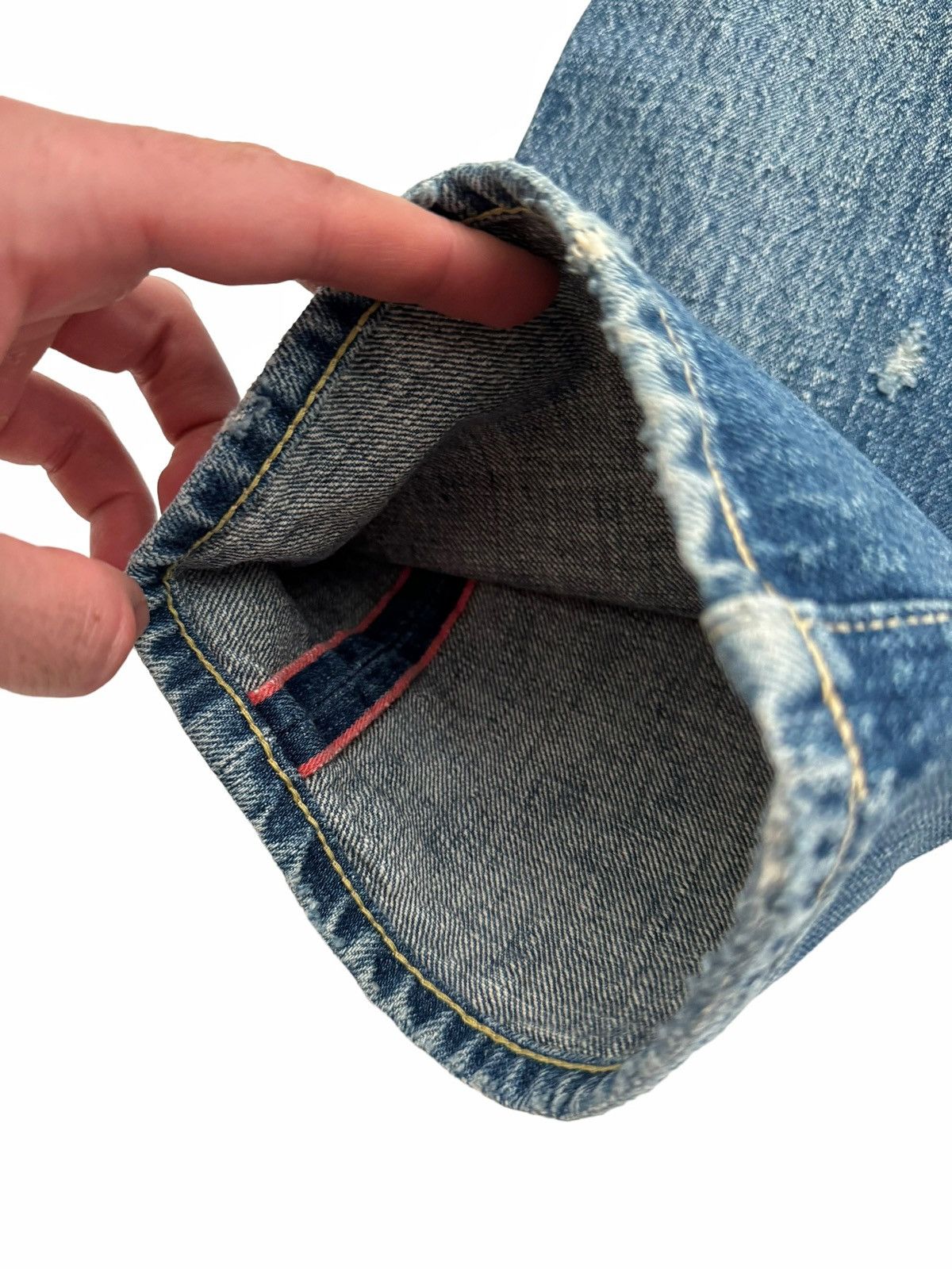 Kapital OG KIRO Kountry Boro Distressed Denim Size US 34 / EU 50 - 14 Thumbnail