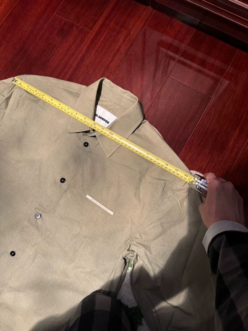 Jil Sander Jil Sander Minimalist Light Green Iron Label Shirt Size M / US 6-8 / IT 42-44 - 4 Thumbnail