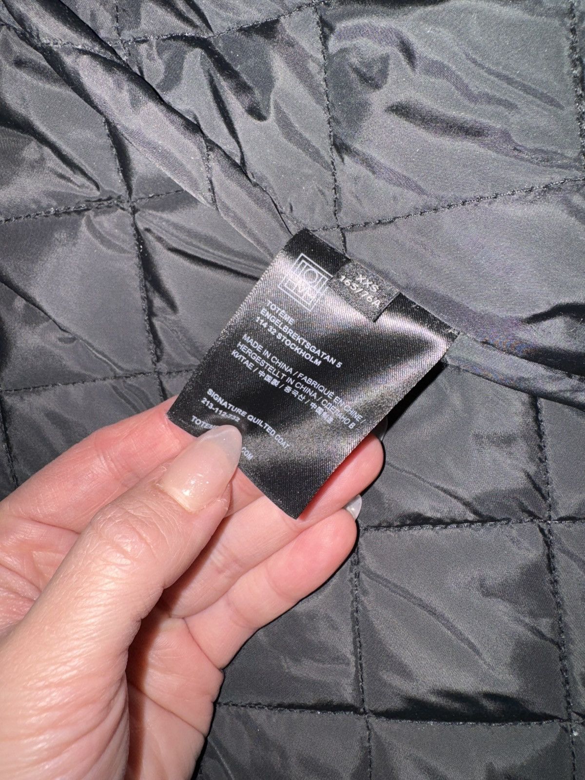 Toteme Totême Black Signature Quilted Coat size XXS Size XXS / US 00 / IT 34 - 5 Thumbnail