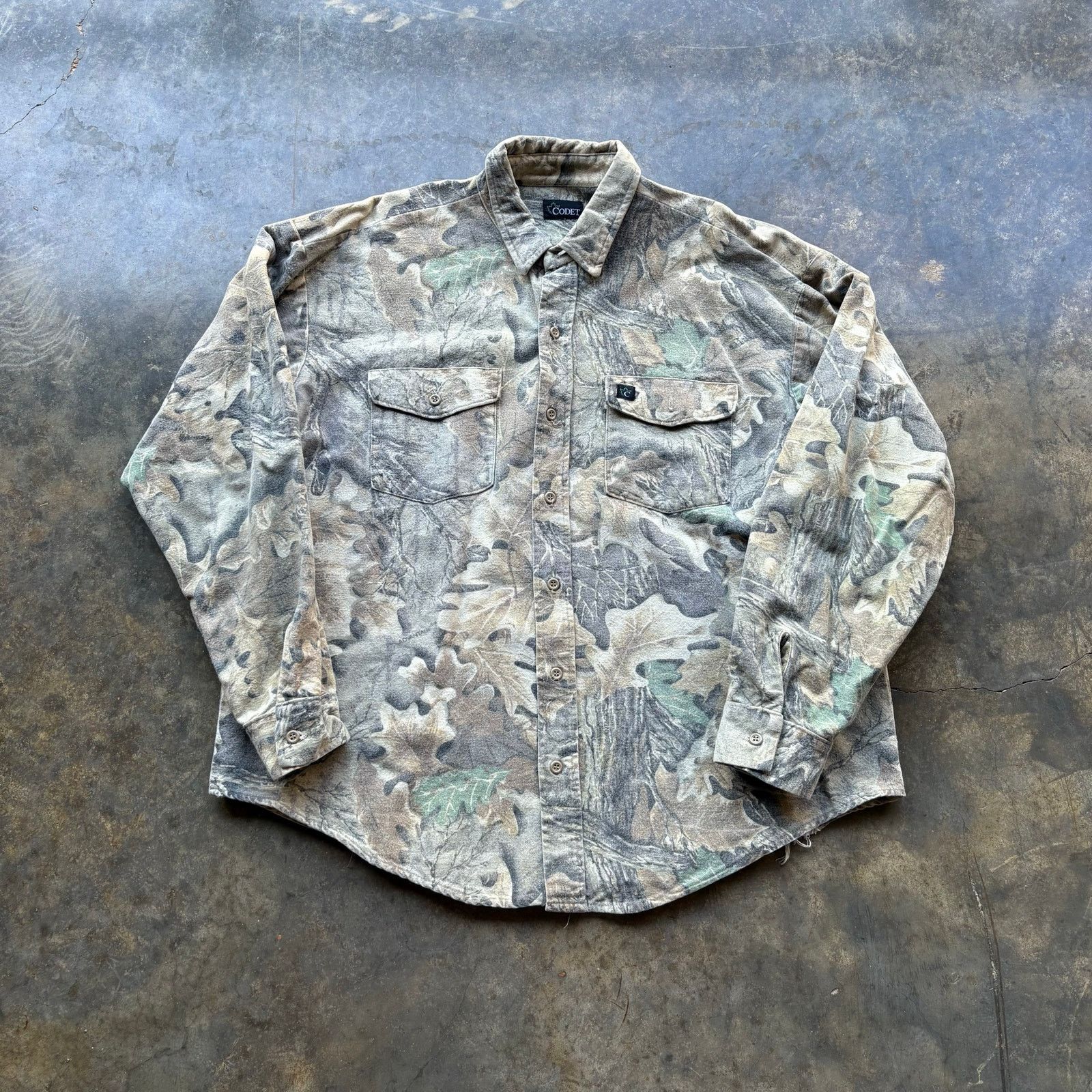 Realtree Crazy Vintage Thick Cotton Camo Hunting Shirt Size US L / EU 52-54 / 3 - 1 Thumbnail