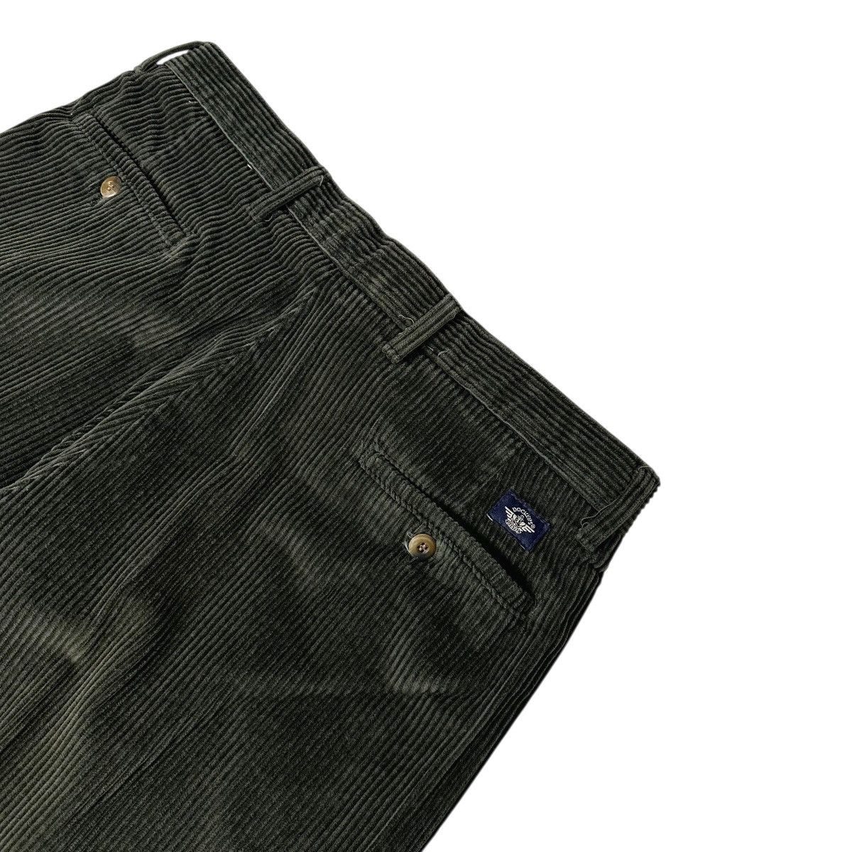 Dockers Vintage Dockers Corduroy Pants Forest Green 90s Pleated Size US 36 / EU 52 - 3 Thumbnail