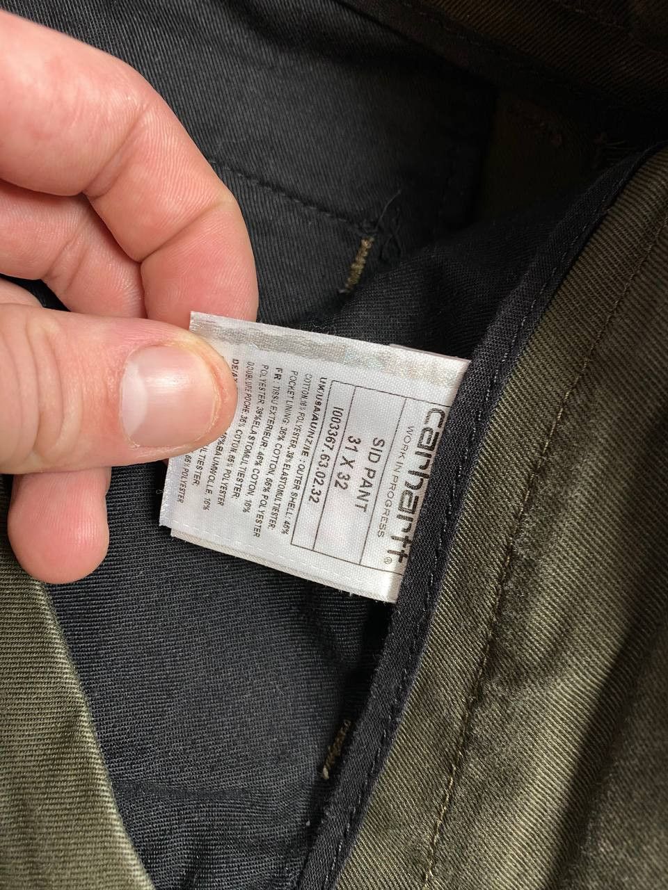Carhartt vintage jeans pants Y2K Carhartt WIP logo streetwear Size US 31 - 3 Thumbnail