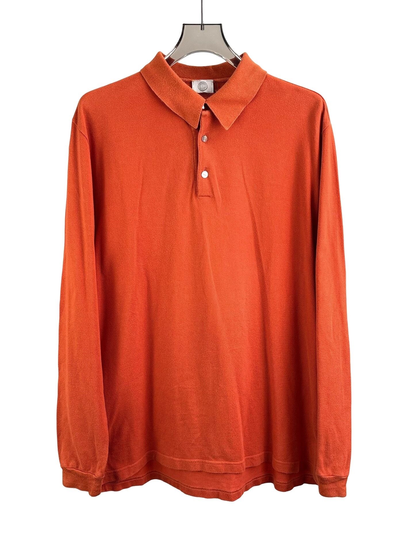 Hermes Hermes Orange Long Sleeve Polo XXL Size US XXL / EU 58 / 5 - 1 Thumbnail